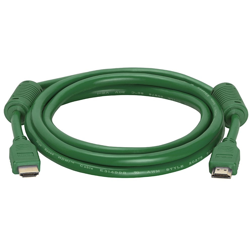 Cmple - HDMI Cable 10FT High Speed HDTV Ultra-HD (UHD) 3D, 4K @60Hz, 18Gbps 28AWG HDMI Cord Audio Return 10 Feet Purple