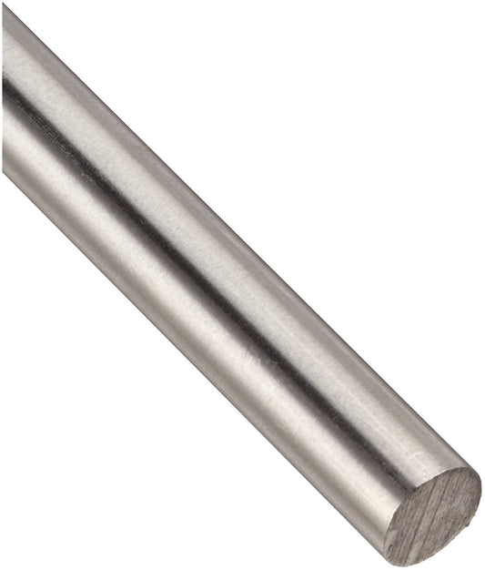 304 Stainless Steel Round Bar, Unpolished (Mill) Finish, Annealed, AMS 5639/ASTM A276/AMS QQ-S 763/ASTM A276, 1.125" Diameter, 12" Length, OnlineMetals