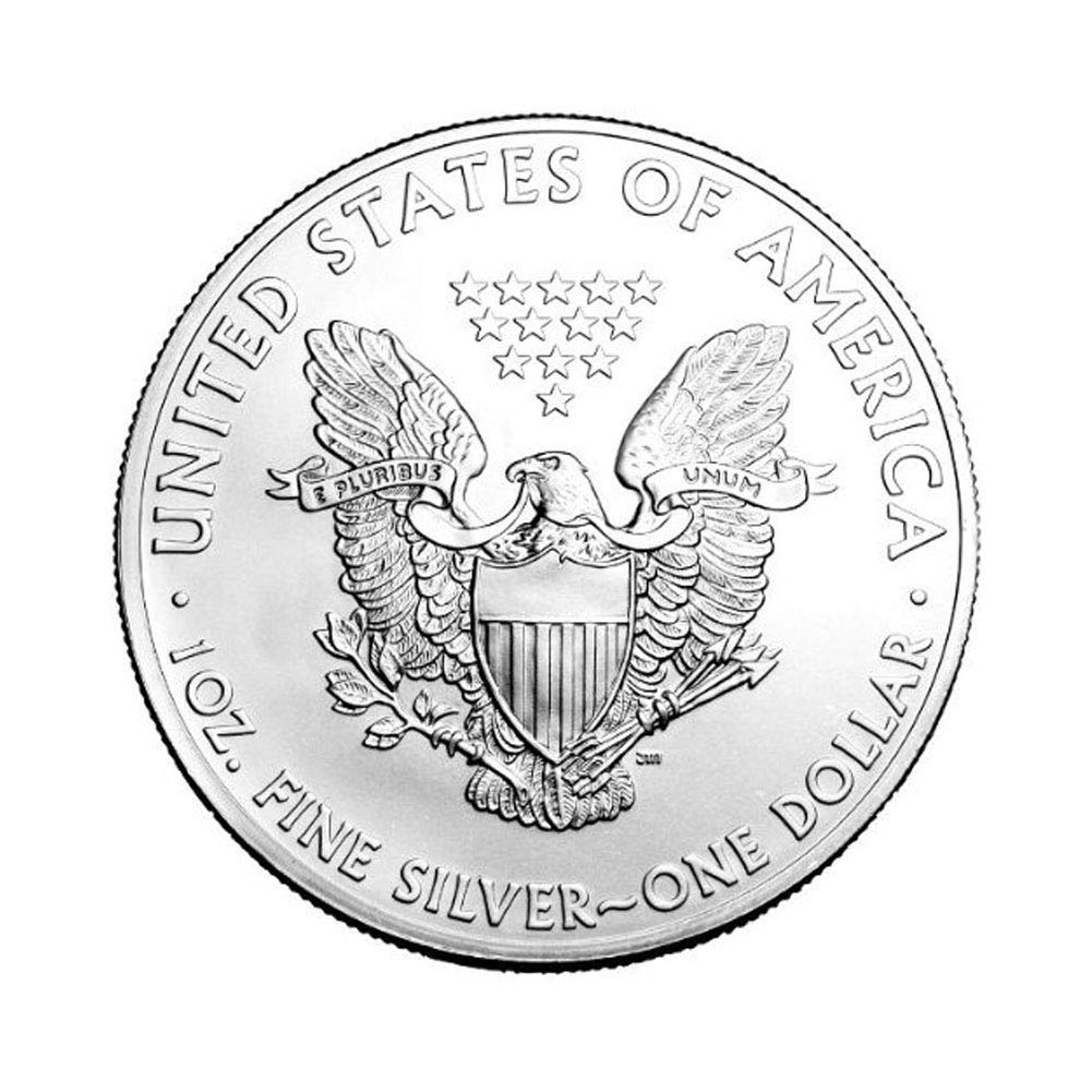 1986 - Present (Random Year) 1 oz American Silver Eagle Coin Brilliant Uncirculated (Type 1 or 2) with Certificate of Authenticity $1 Seller BU