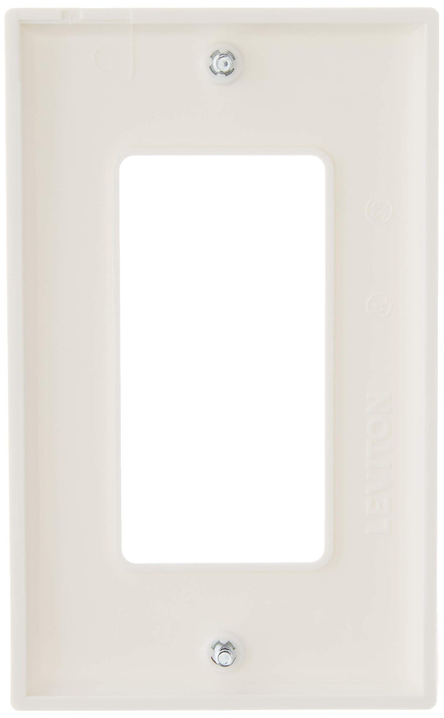 Leviton 1-Gang Decora/GFCI Device Wallplate, Standard Size, Thermoplastic Nylon, Device Mount, 80401-NGY, Gray