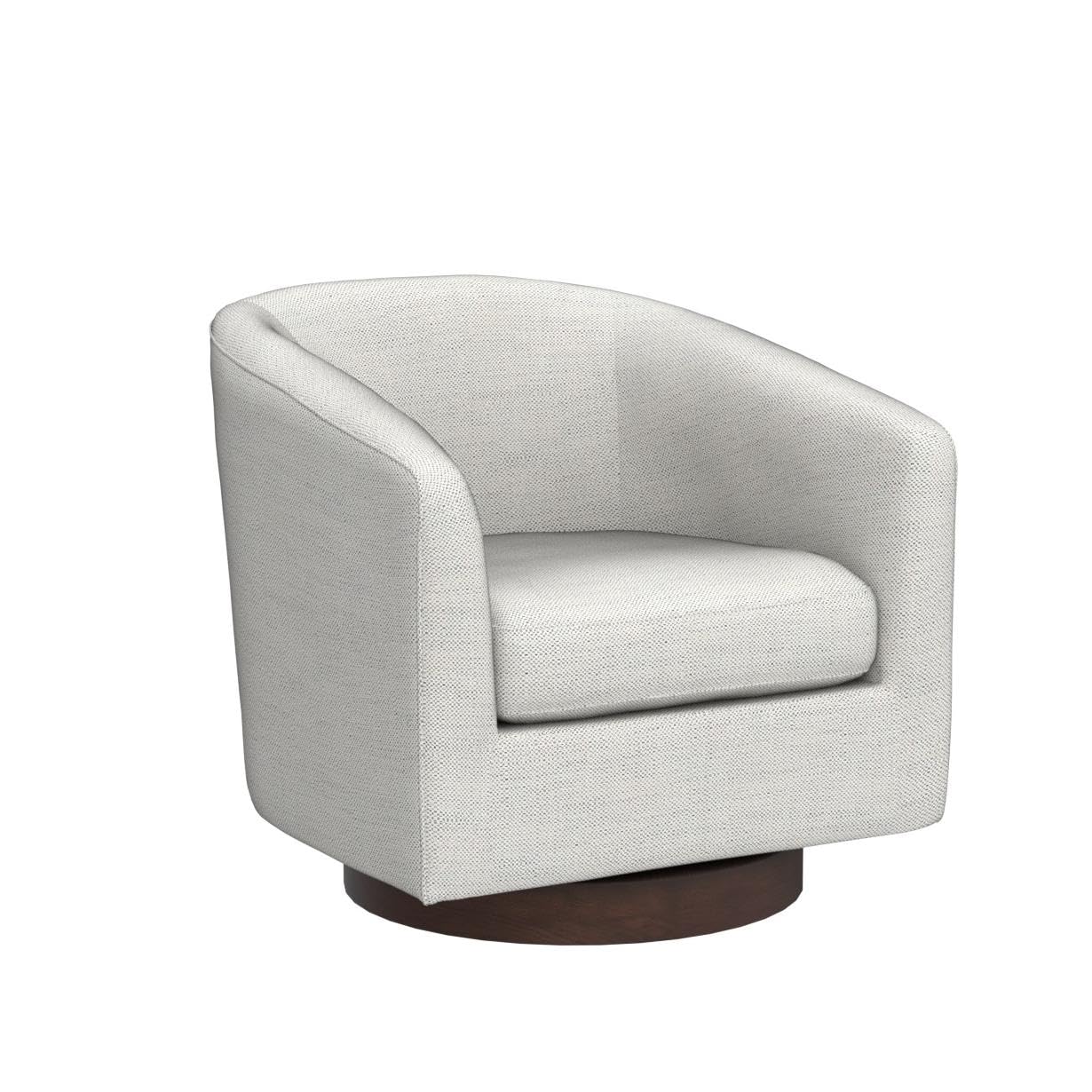 CHITA Swivel Accent Chair Set of 2, Fully Assembled Fabric Barrel Armchair with FSC Certified Upholstered for Living Room, Bedroom and Office, Flax Beige
