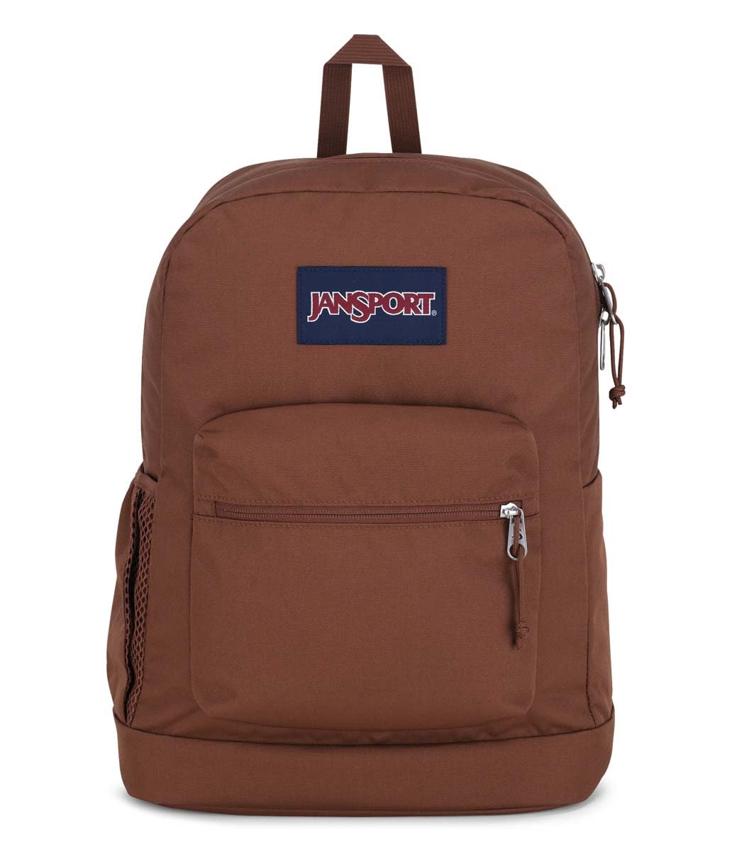 JanSport Cross Town Plus Backpack - Large Main Compartment, Side Water Bottle Pocket, 15-Inch Padded Laptop Sleeve - Black