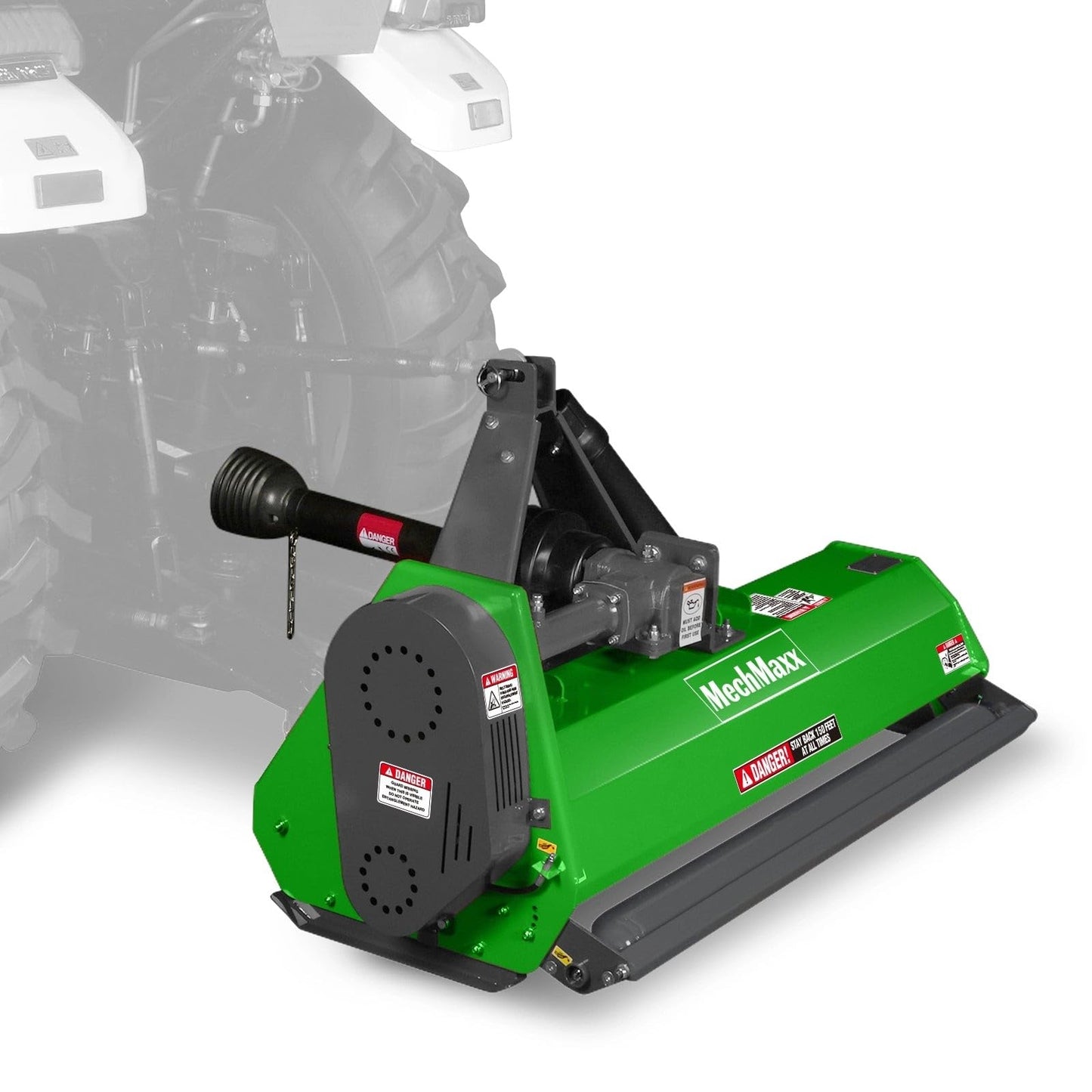 MechMaxx 60'' inch PTO Powered 3 Point Standard Duty Flail Mower for 15-35hp Tractor, NOT Suitable for Quick Hitch, Model EFS60 Orange