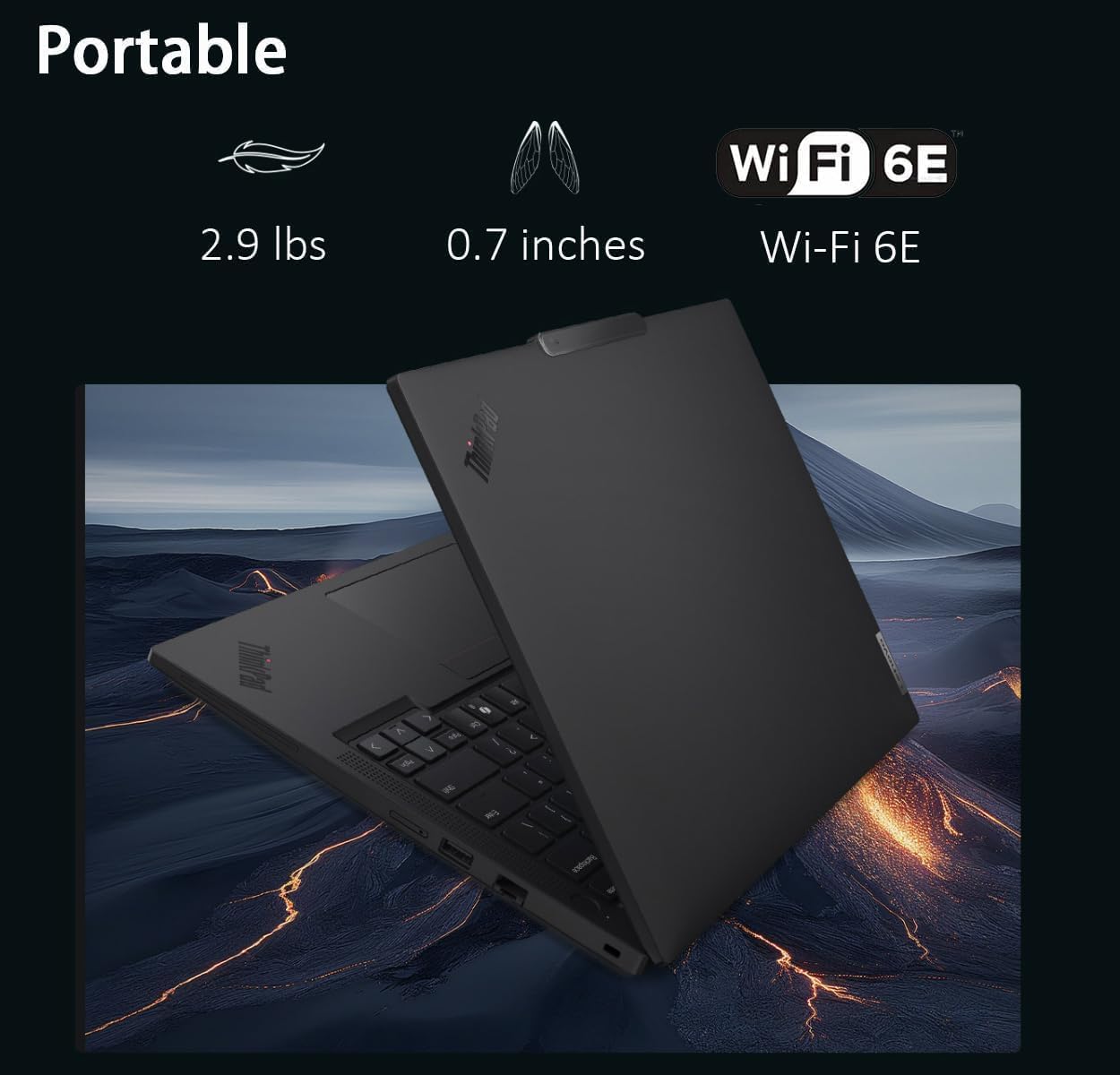 Lenovo ThinkPad T14 Gen 6 Business Laptop 14" FHD+ IPS, Intel Ultra 5 225U, 32GB DDR5 RAM, 1TB SSD, 5MP HD Webcam, Fingerprint, Backlit, Wi-Fi 6E, 2 Thunderbolt 4, AI PC