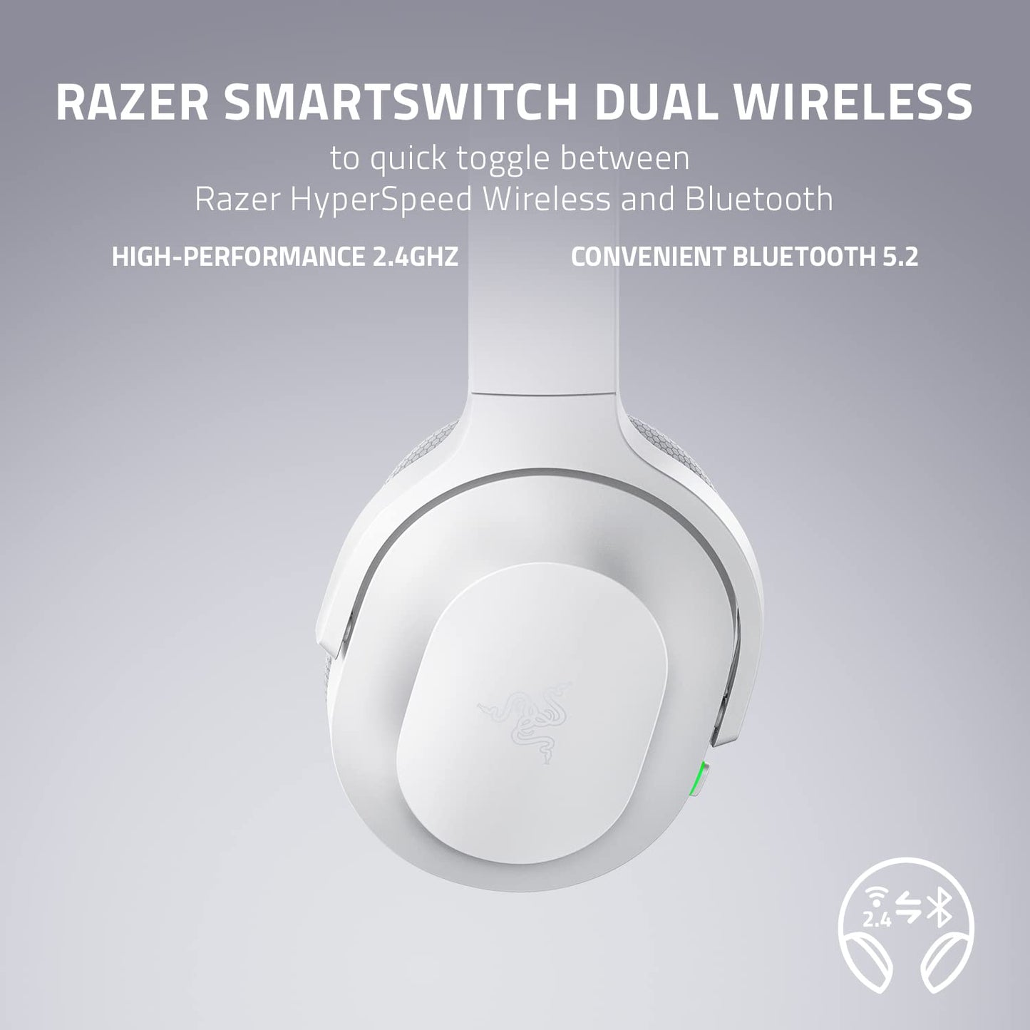 Razer Barracuda X Wireless Gaming & Mobile Headset (PC, PlayStation, Switch 2, Android, iOS): 2.4GHz Wireless + Bluetooth - Lightweight - 40mm Drivers - Detachable Mic - 50 Hr Battery - Black