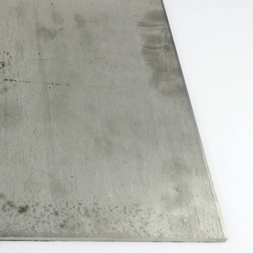 316 Stainless Steel Sheet, Unpolished (Mill) Finish, Hot Rolled, Annealed, ASTM A240, 0.1875" Thickness, 12" Width, 12" Length, OnlineMetals