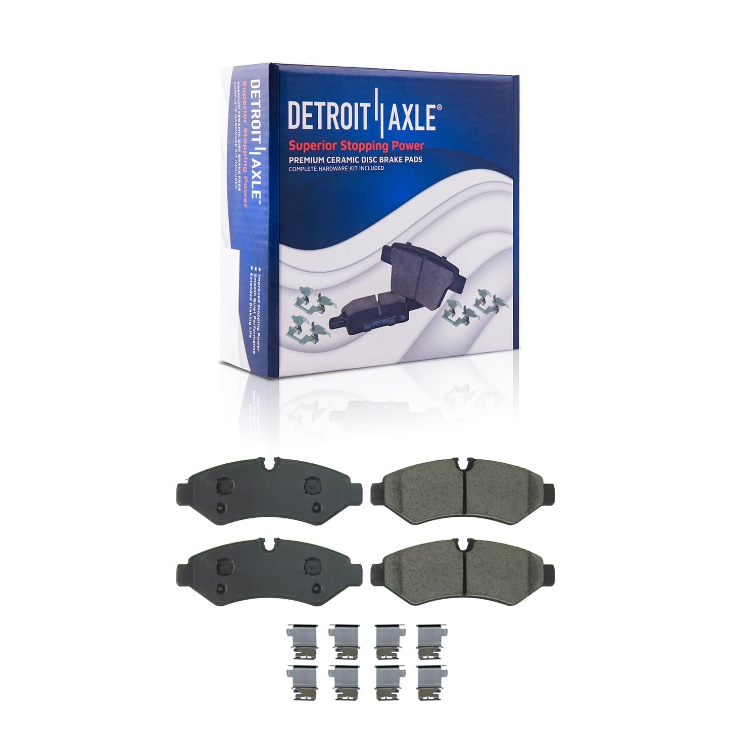Detroit Axle - Front Brake Kit for Chrysler 300 Dodge Challenger Charger Magnum Replacement Disc Brakes Rotors and Ceramic Brake Pads : 12.6" inch Rotor
