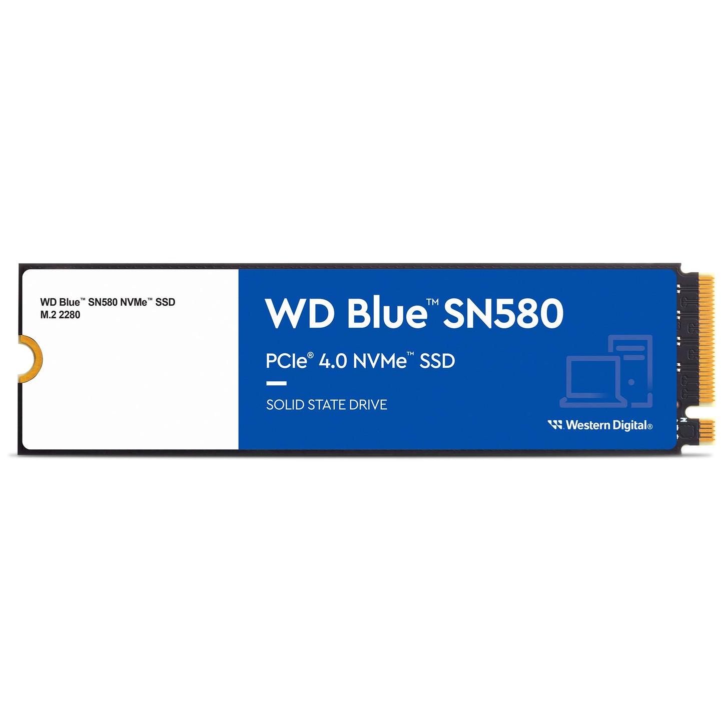 Western Digital 2TB WD Blue SN5000 NVMe Internal Solid State Drive SSD - PCIe Gen 4.0, M.2 2280, Up to 5,150 MB/s - WDS200T4B0E [New Generation]