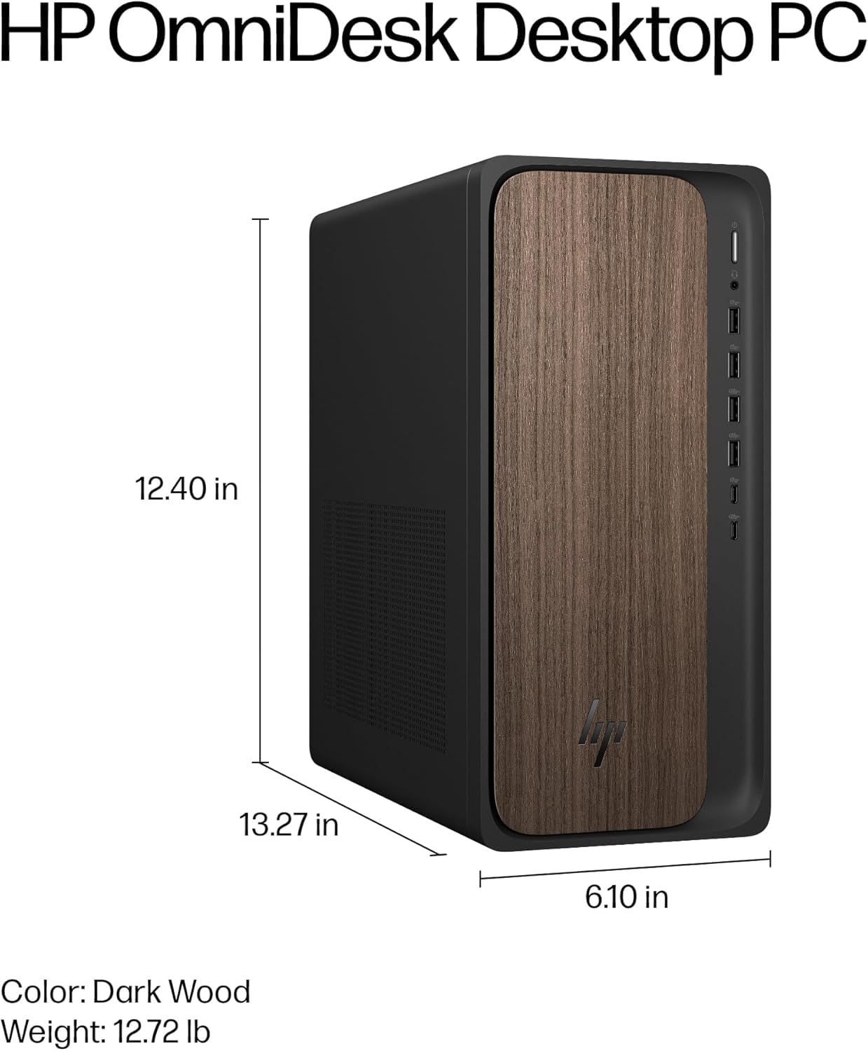 HP 2025 OmniDesk M03 Premium Business Next Gen AI Desktop Computer Intel Core Ultra 7 265(Beats i7-14700), 16GB DDR5 RAM, 1TB HDD + 256GB PCIe, Wi-Fi 6, DP, 2-Monitor Support 4K, HDMI, Windows 11