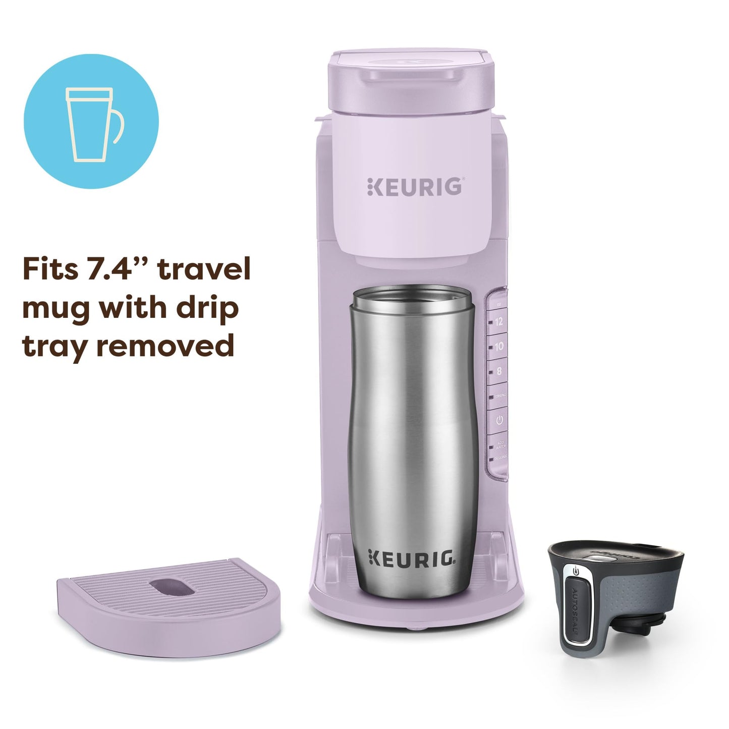 Keurig K-Express Single Serve K-Cup Pod Coffee Maker, 3 Brew Sizes, Strong Button Feature, 42oz Removable Reservoir, Mint