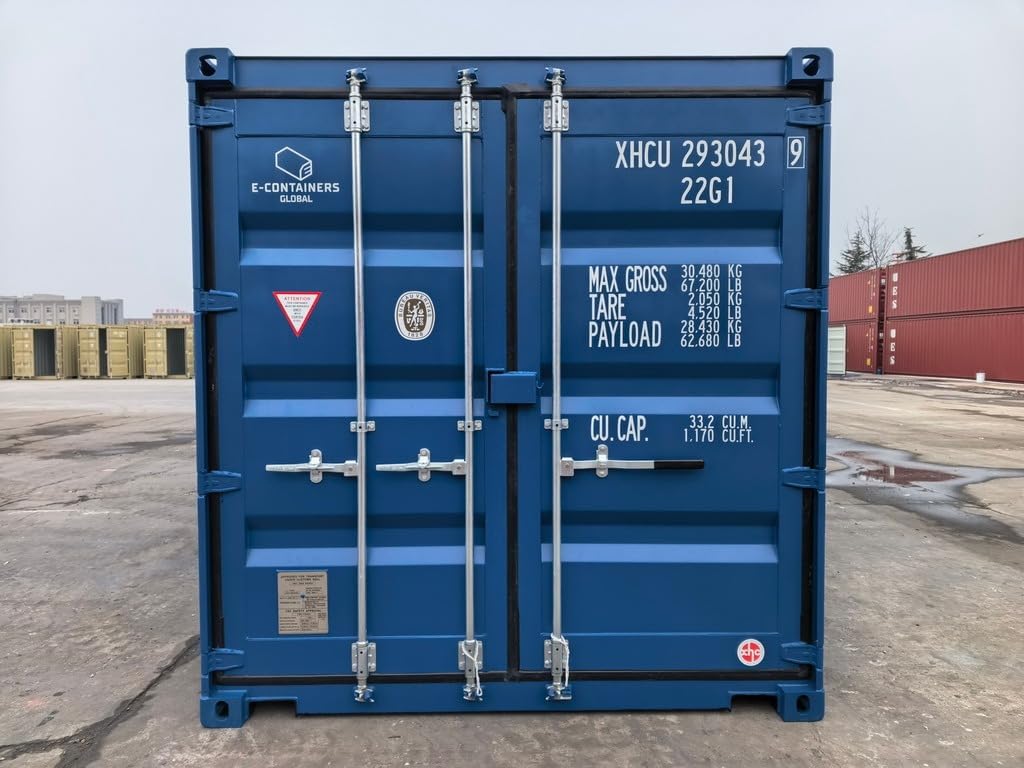 EContainers New 20FT Shipping Container for Sale | One-Trip Dry Cargo Container for Storage, Logistics & Construction Use