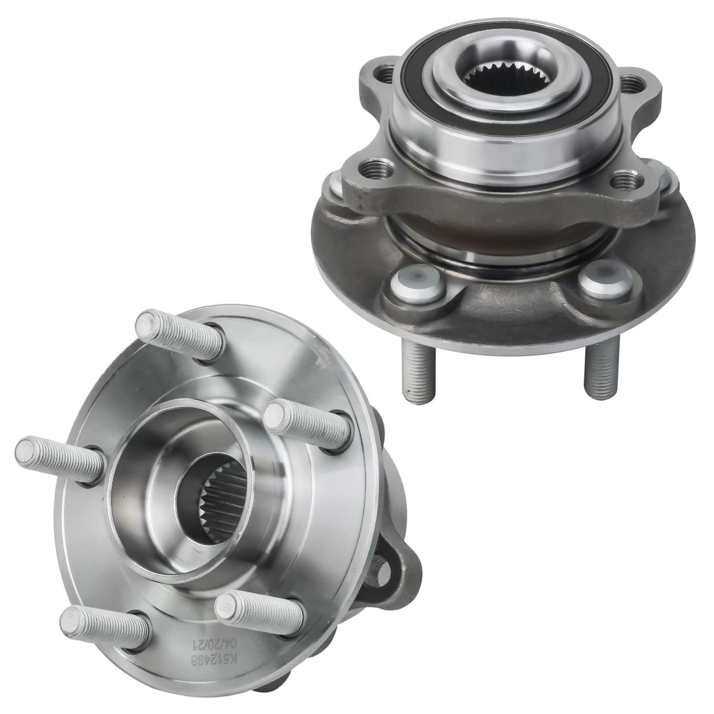 Detroit Axle - Brake Kit for 2006-2018 Dodge Ram 1500 2007-2009 Durango Chrysler Aspen 2019-2024 Ram 1500 Classic, Drilled Slotted Brake Rotors and Ceramic Brakes Pads w/Hardware Replacement
