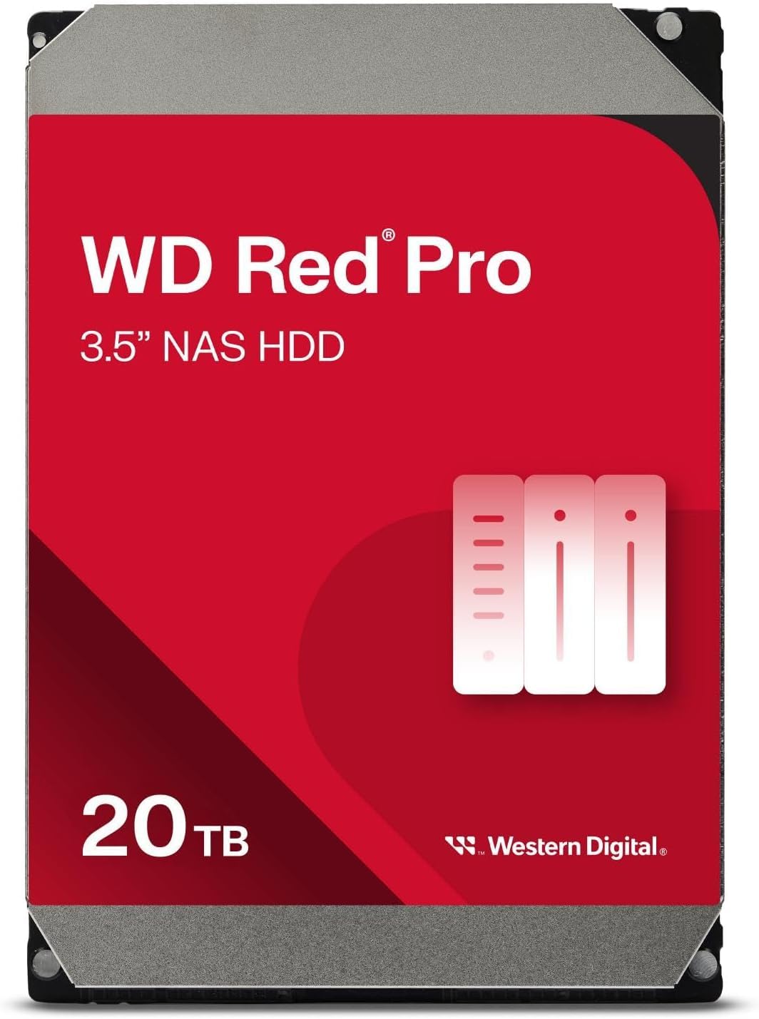 Western Digital 8TB WD Red Plus NAS Internal Hard Drive HDD - 5640 RPM, SATA 6 Gb/s, CMR, 256 MB Cache, 3.5" - WD80EFPX