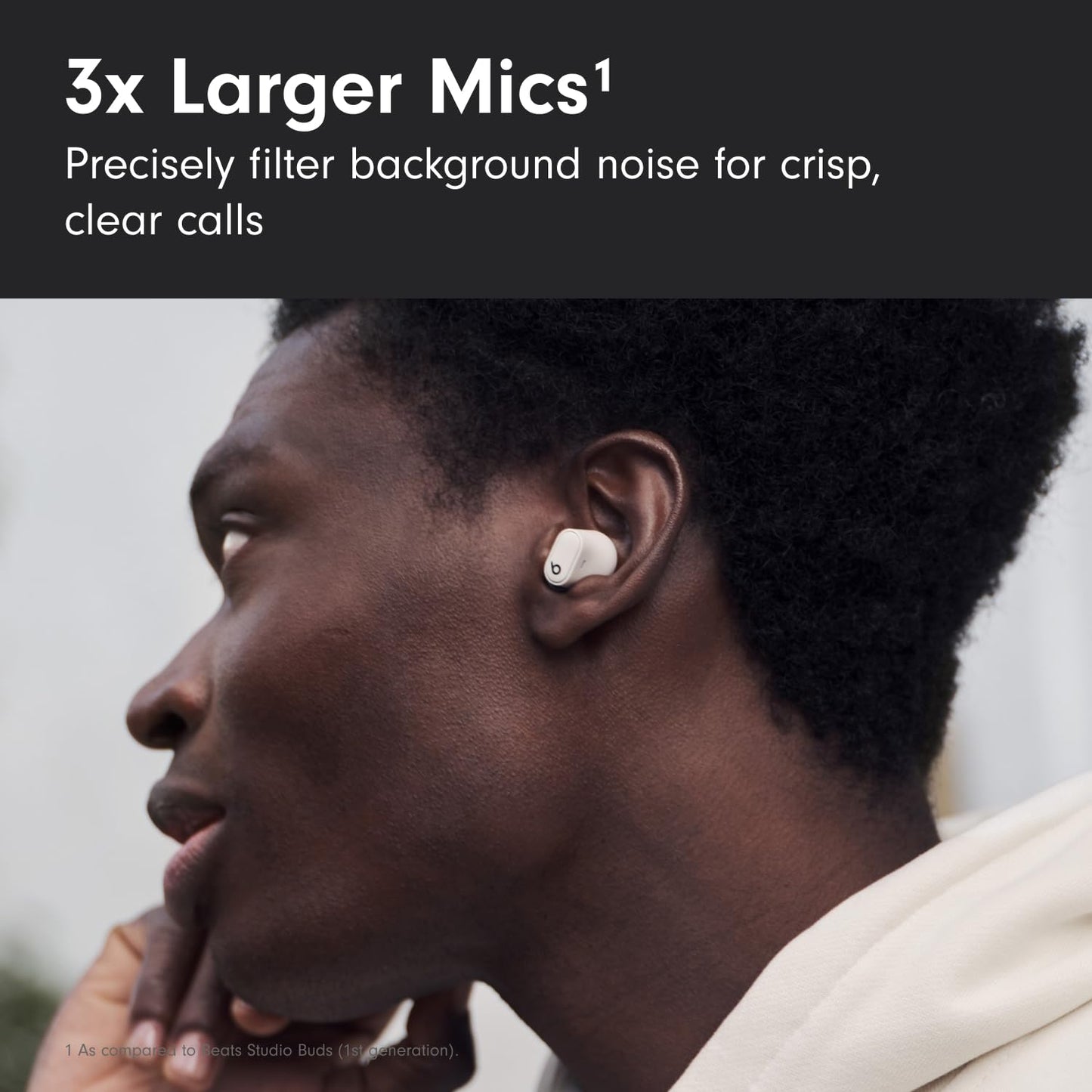 Beats Studio Buds + | True Wireless Noise Cancelling Earbuds, Enhanced Apple & Android Compatibility, Built-in Microphone, Sweat Resistant Bluetooth Headphones, Spatial Audio - Black/Gold