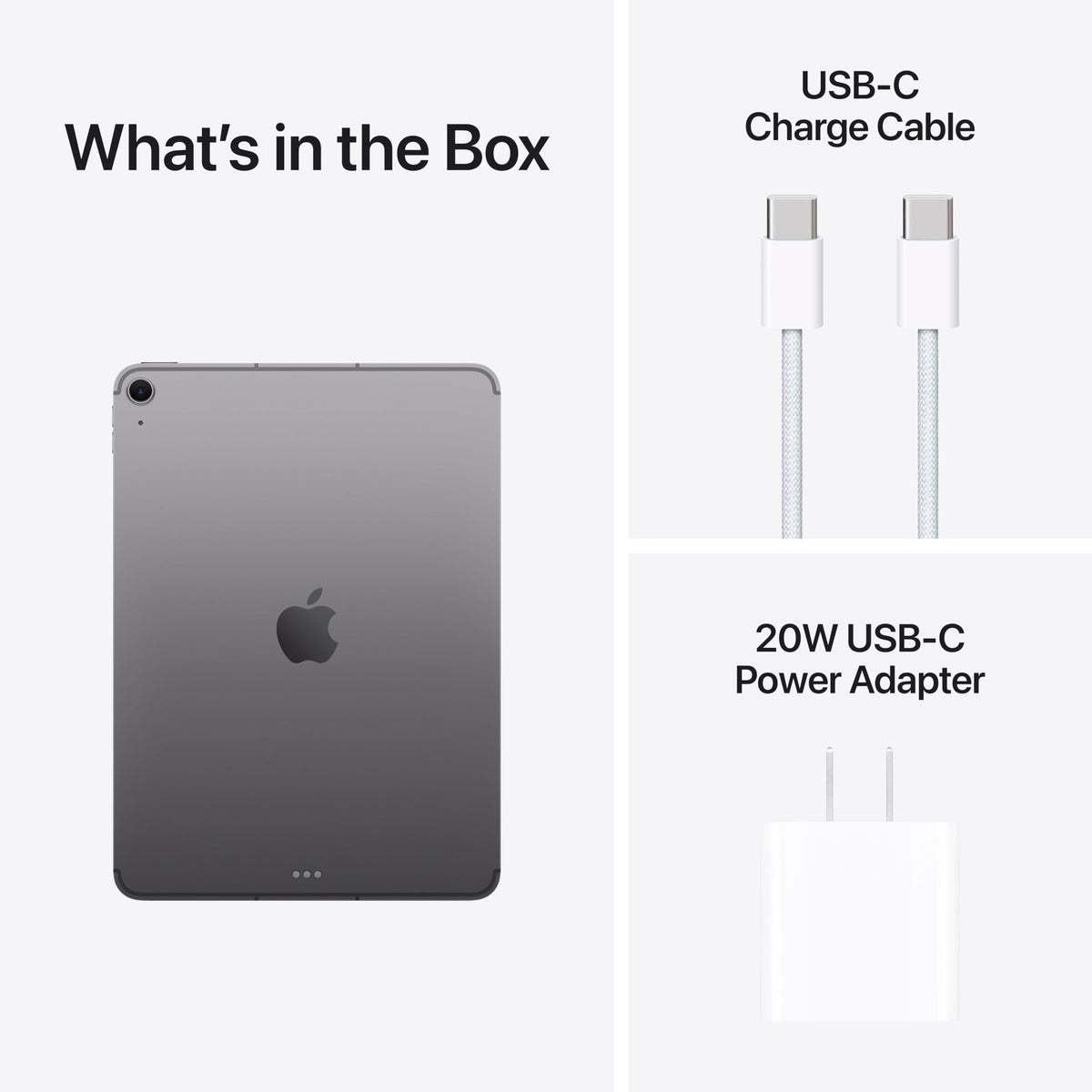 Apple iPad Air 11-inch (M4): Liquid Retina Display, 256GB, 12MP Front/Back Camera, Wi-Fi 7 with Apple N1, Touch ID, All-Day Battery Life — Space Gray