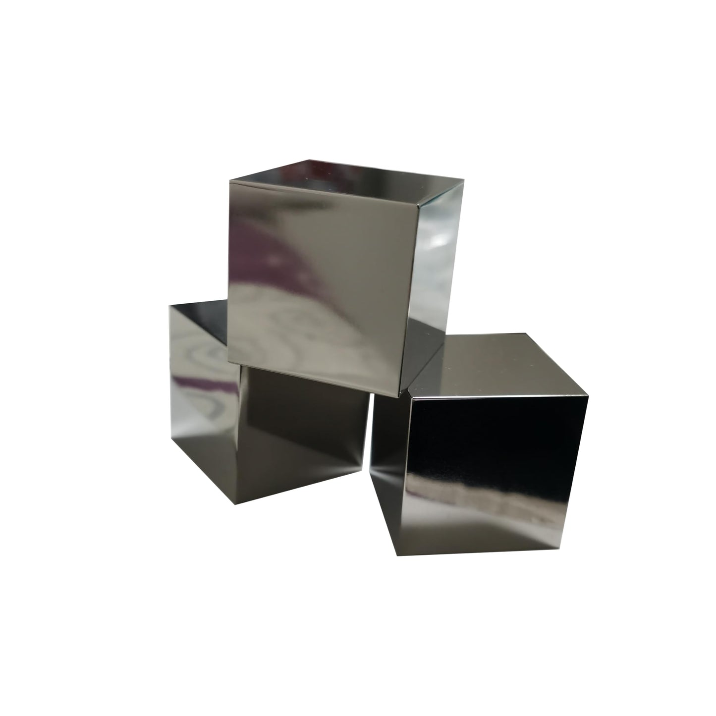 Scientific Metal Sample Block, Mirror Polished, No Engraving, R0.5 Chamfered Edges, Multiple Sizes & Alloys (GR1 (99.7 Titanium), 1.5inch Cube)