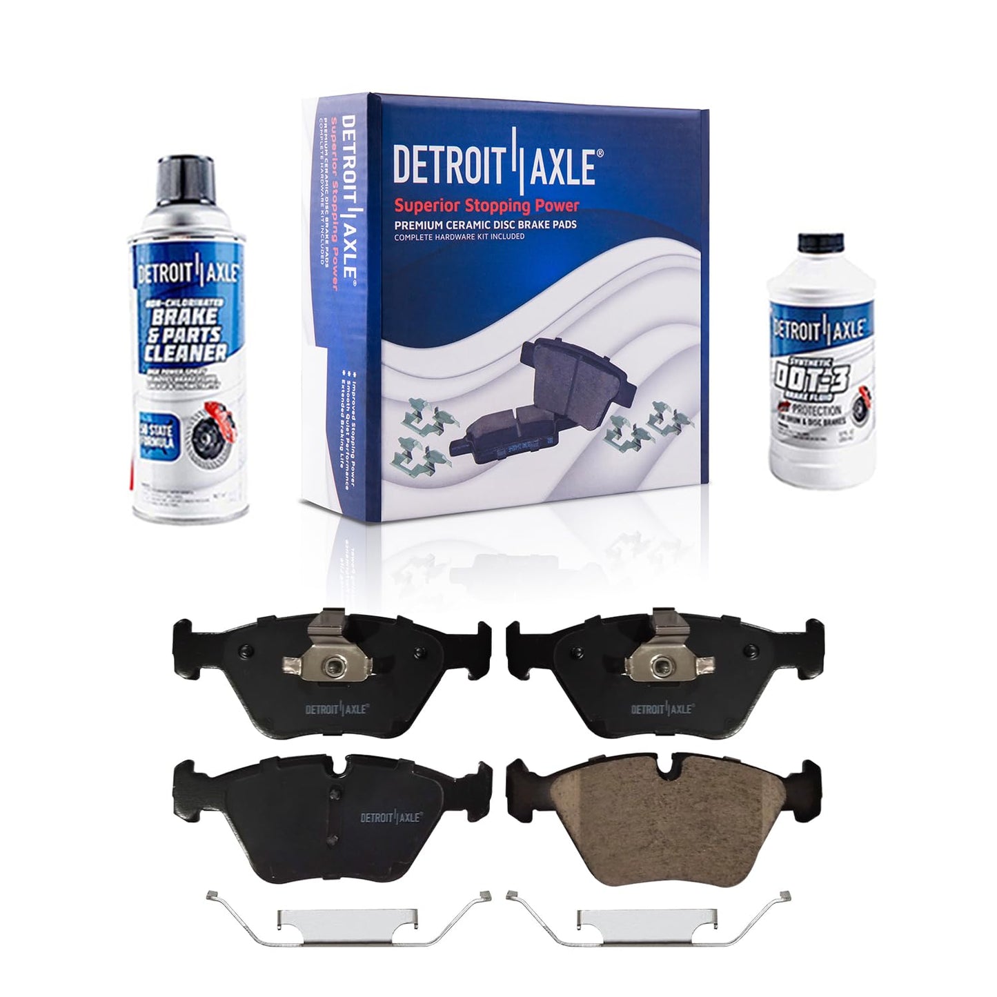 Detroit Axle - Kit de freno delantero para Chrysler 200 Sebring Dodge Avenger Caliber Jeep Compass Patriot Rotores de freno de cerámica Reemplazo de pastillas de freno : rotores delanteros de 11.57