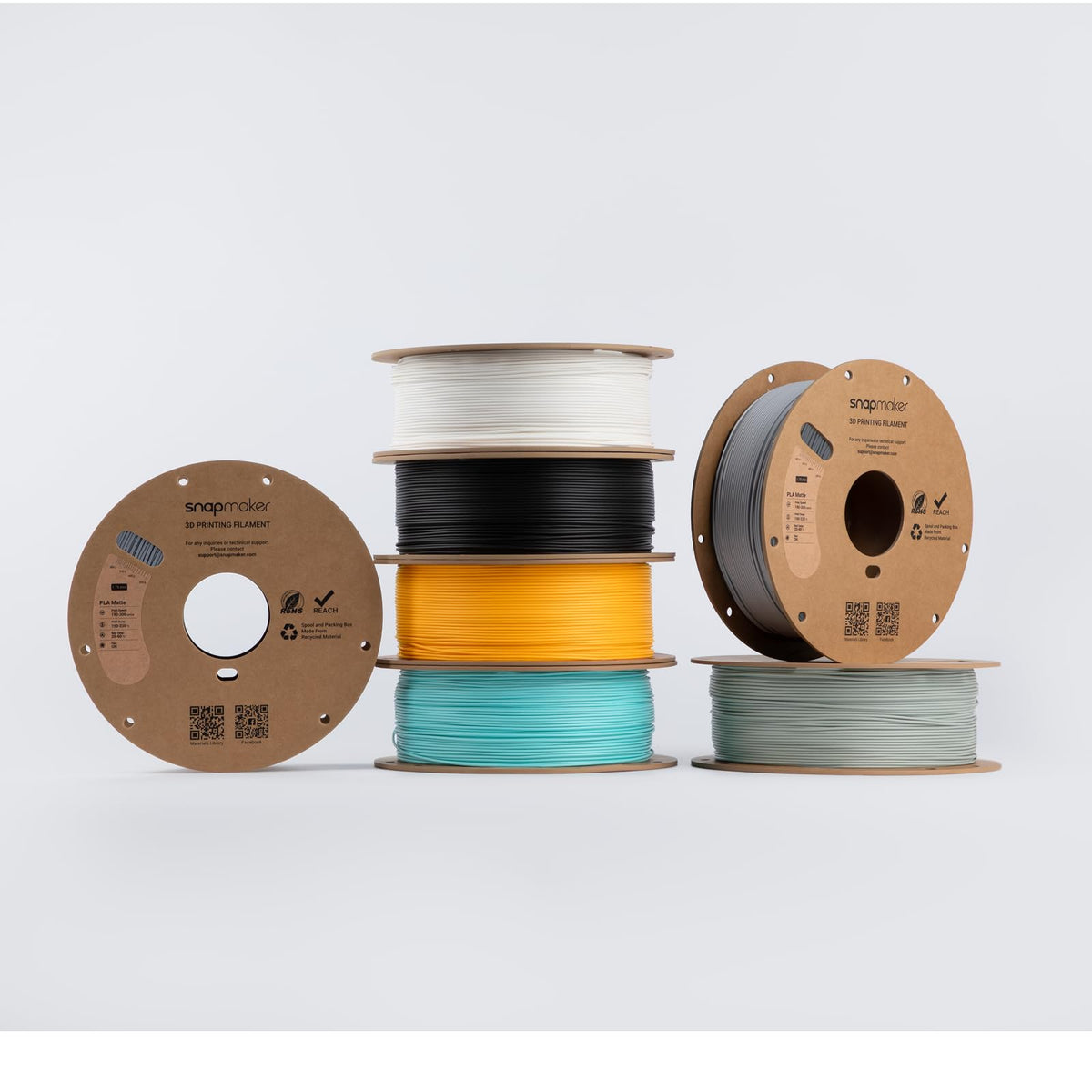Snapmaker Matte PLA Filament 1.75mm,3D Printer Filament 1kg(2.2lbs)