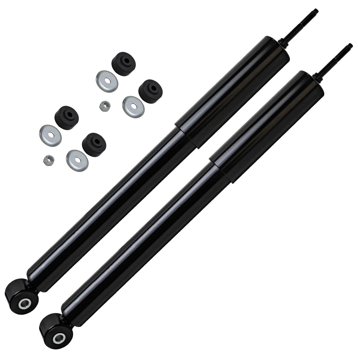 Detroit Axle - Rear Shock Absorbers for 2007-2024 Chevrolet Silverado 1500 | GMC Sierra 1500, 2pc Rear Shock Absorbers Assembly Pair Replacement