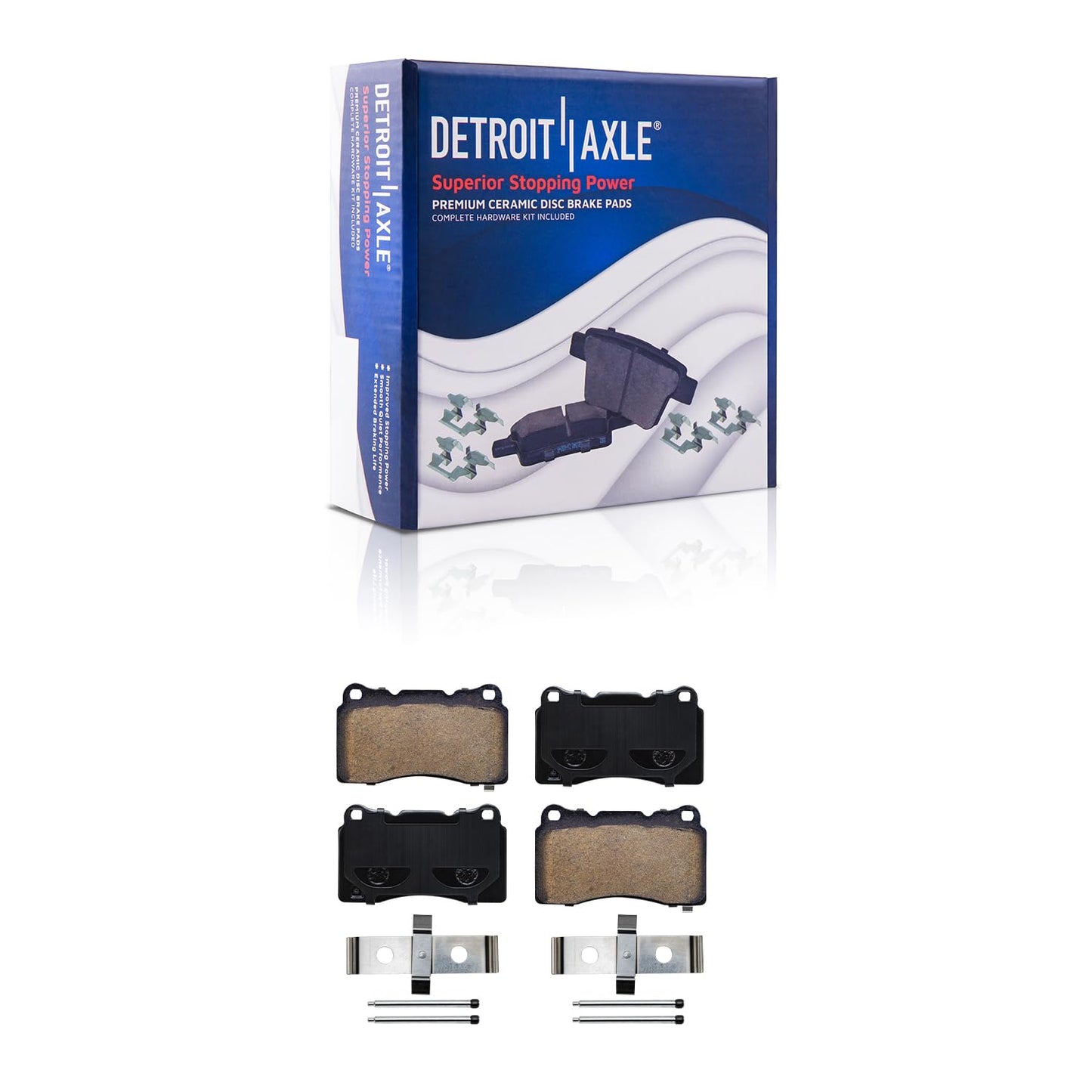 Detroit Axle - Brake Kit for Subaru Impreza Forester Legacy Outback 11.54'' inch Front & 11.26" inch Rear Disc Brake Rotors Ceramic Brake Pads Front and Rear Replacement, Brakes and Rotors