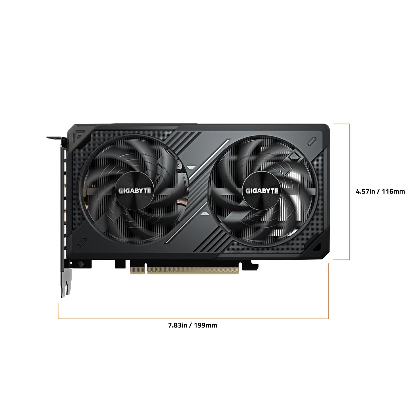 GIGABYTE GeForce RTX 5060 WINDFORCE OC 8G Graphics Card, Cooling System, 8GB 128-bit GDDR7, PCIe 5.0, Manufactured by NVIDIA, DisplayPort & HDMI - Video Output Interface, GV-N5060WF2OC-8GD Video Card
