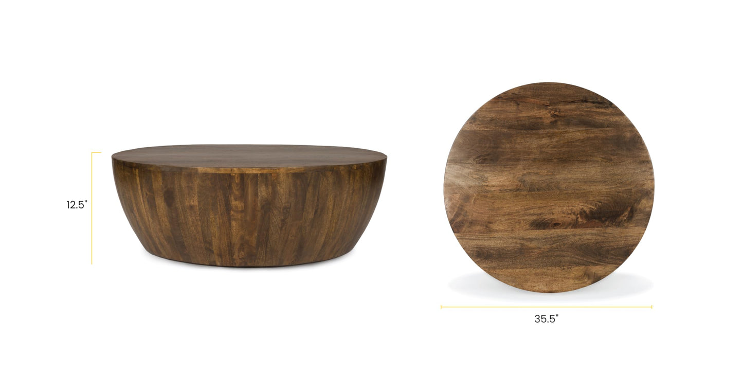 Poly & BARK Goa Coffee Table, Walnut