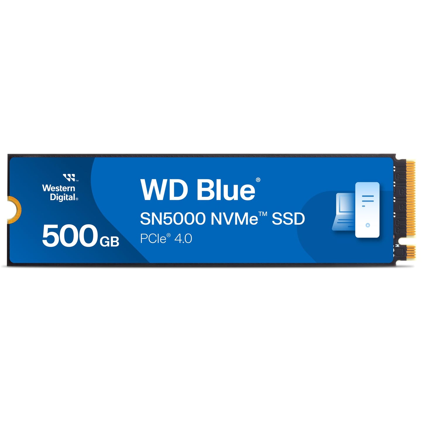 Western Digital 2TB WD Blue SN5000 NVMe Internal Solid State Drive SSD - PCIe Gen 4.0, M.2 2280, Up to 5,150 MB/s - WDS200T4B0E [New Generation]