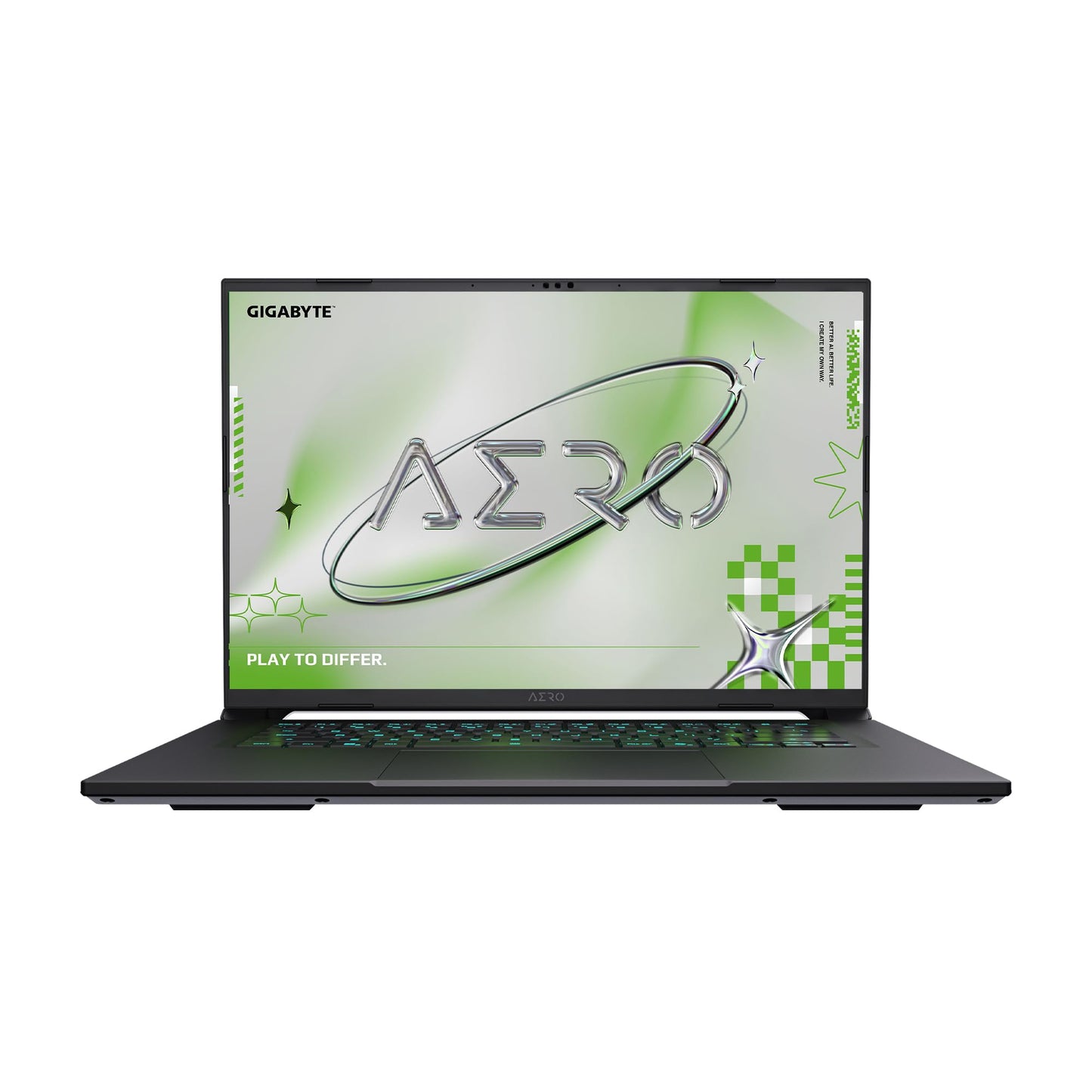 GIGABYTE AERO X16, Copilot+ PC - 165Hz 2560x1600 WQXGA - Manufactured by NVIDIA GeForce RTX 5070 - AMD Ryzen AI 9 HX 370-1TB SSD with 32GB DDR5 RAM - Windows 11 Home - Space Gray - 2WHA3USC64AH