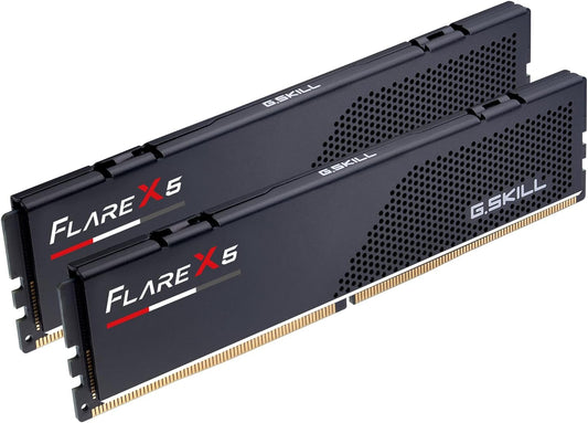 G.SKILL Flare X5 Series DDR5 RAM (AMD Expo) 32 GB (2 x 16 GB) 6000MT/s CL30-38-38-96 1.35V Memoria de computadora de escritorio U-DIMM - Negro mate (F5-6000J3038F16GX2-FX5)