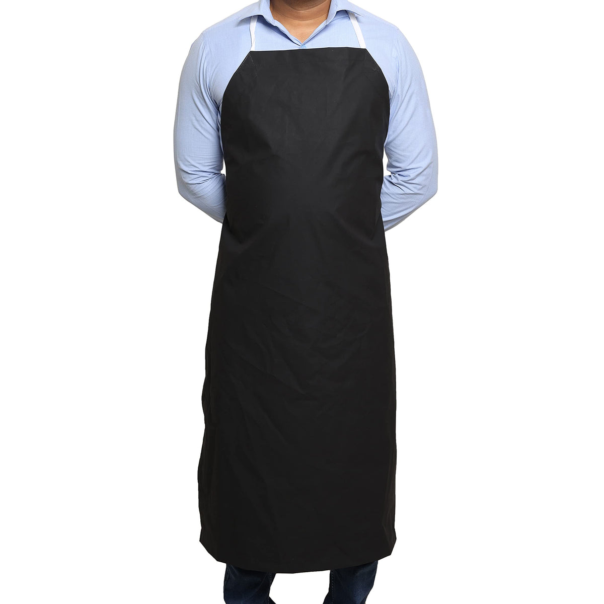EISCO Rubber Vinyl Apron - Adjustable Bib Apron for Dishwashing, Butcher, Laboratory