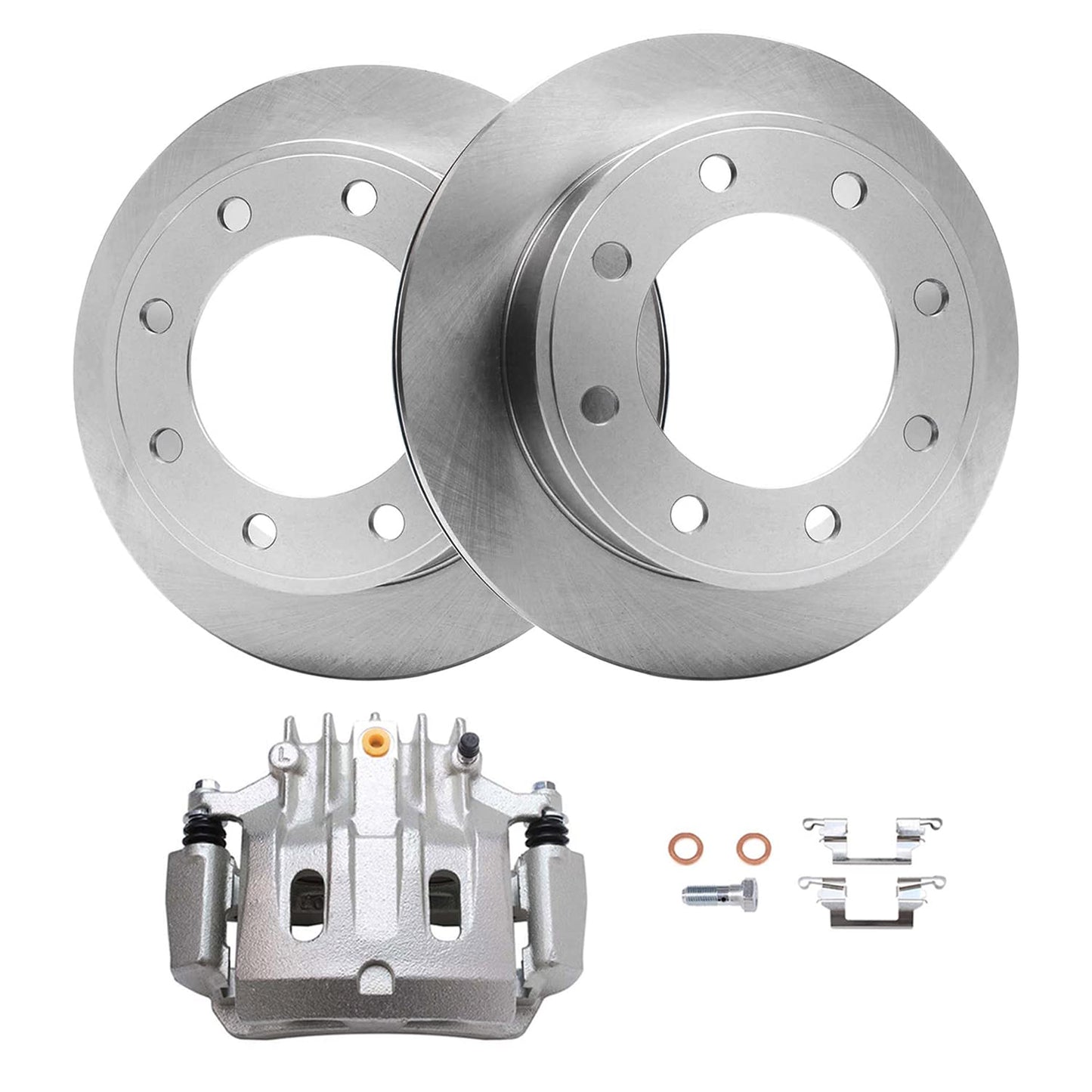Detroit Axle - Front Brake Kit for 07-17 Toyota Lexus Camry ES350, 08-18 Avalon ES300h, 2008 2009 2010 2011 2012 2013 2014 2015 2016 2017 2018 Replacement Brakes Rotors Ceramic Brake Pads