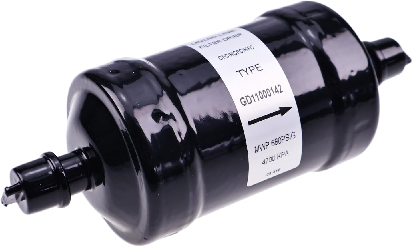 3/8'' Liquid Line Filter Drier Heat Pump SDML-083S for HFC CFC HCFC Straight Cool Refrigerant Air Conditioner From 1 to 5 Tons R404A R134A R22 R410A with 083S ODF Solder Connection