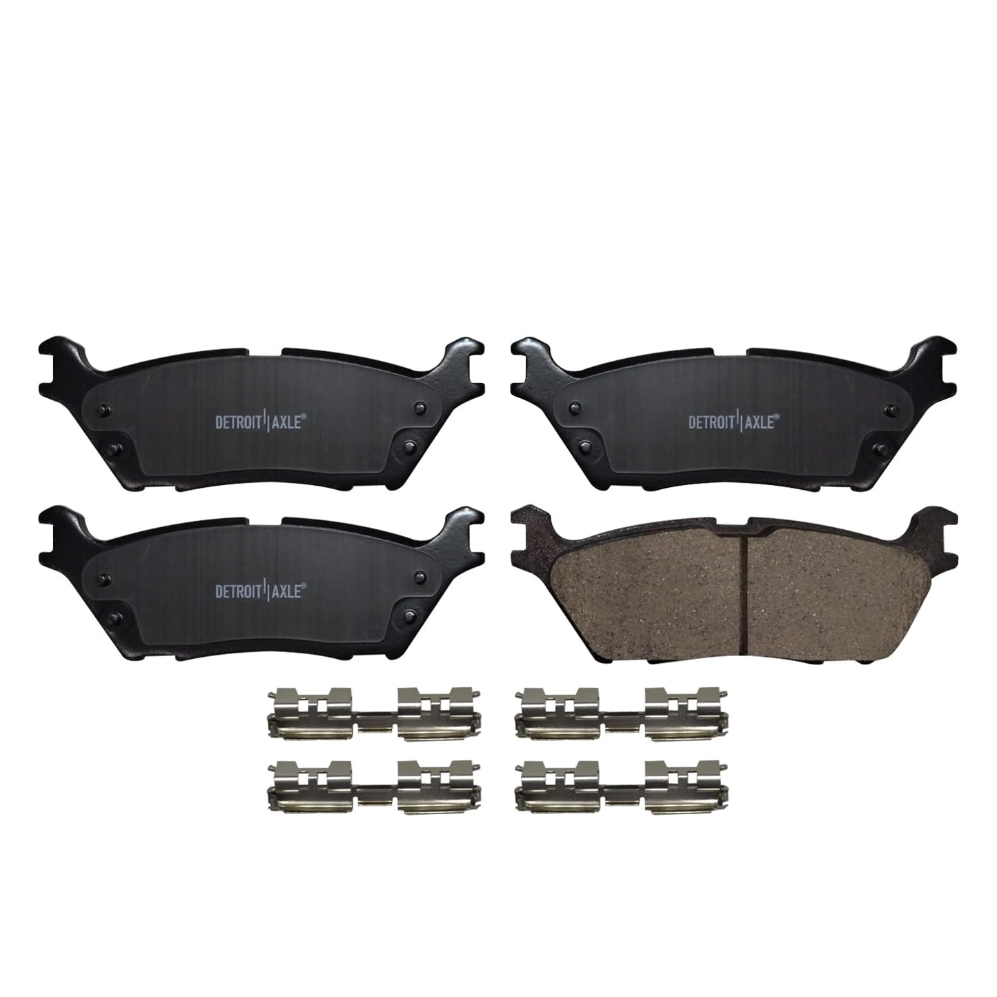Detroit Axle - Kit de freno delantero para Chrysler 200 Sebring Dodge Avenger Caliber Jeep Compass Patriot Rotores de freno de cerámica Reemplazo de pastillas de freno : rotores delanteros de 11.57