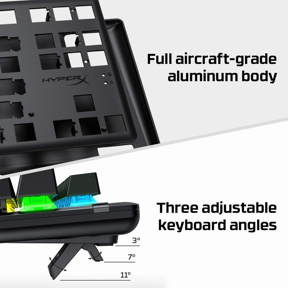 HyperX Alloy Origins 65 - Mechanical Gaming Keyboard – Compact 65% Form Factor - Linear Red Switch - Double Shot PBT Keycaps - RGB LED Backlit - NGENUITY Software Compatible,Black