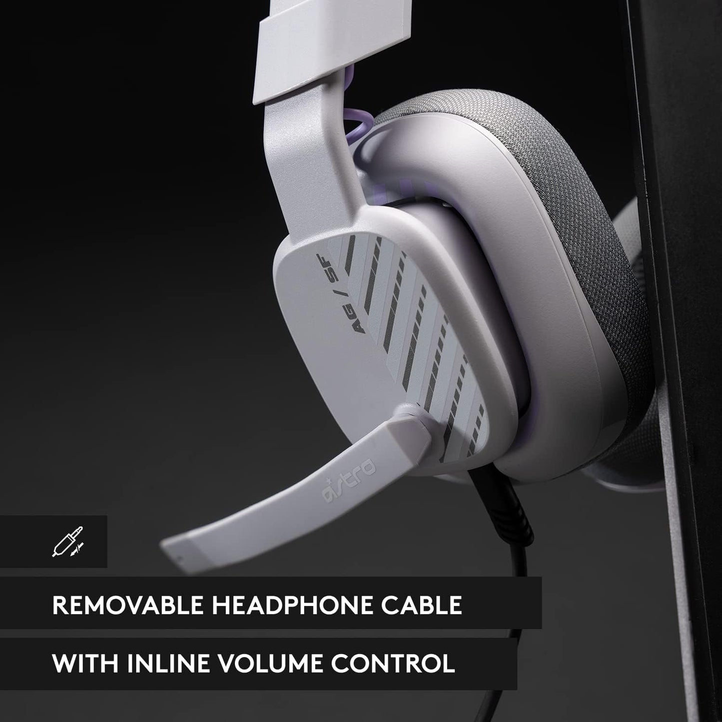 Logitech G Astro A10 Gen 2 Cross-Platform Wired Gaming Headset - Grey | 3.5mm Headphone Jack, 32mm Drivers, Flip-to-Mute Mic, Over-Ear Cup Design