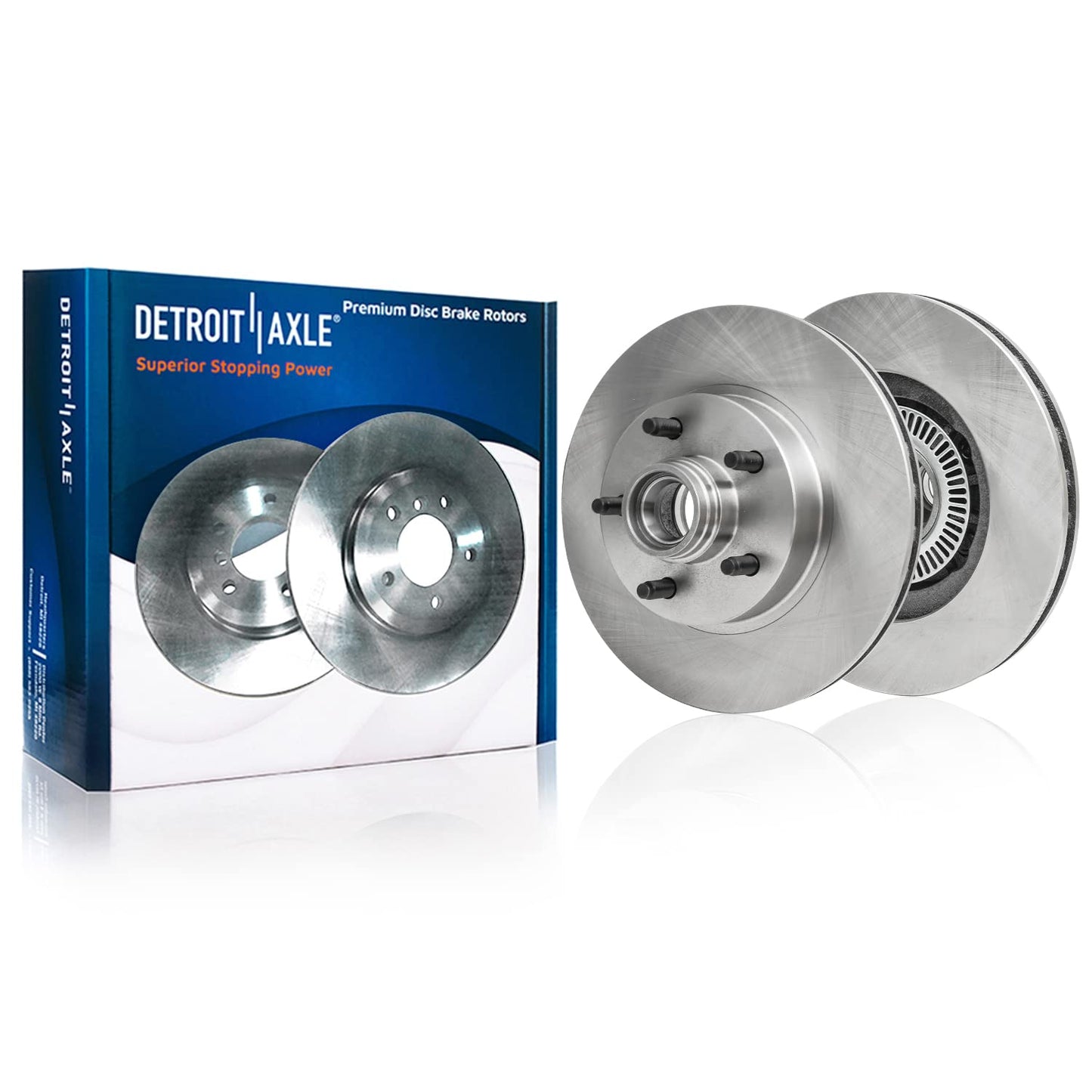 Detroit Axle - Front Brakes Kit for Chevrolet Equinox Impala Malibu Buick Regal LaCrosse Allure GMC Terrain Saab 9-5 Disc Brake Rotors Ceramic Brakes Pads : 12.64'' inch Rotor