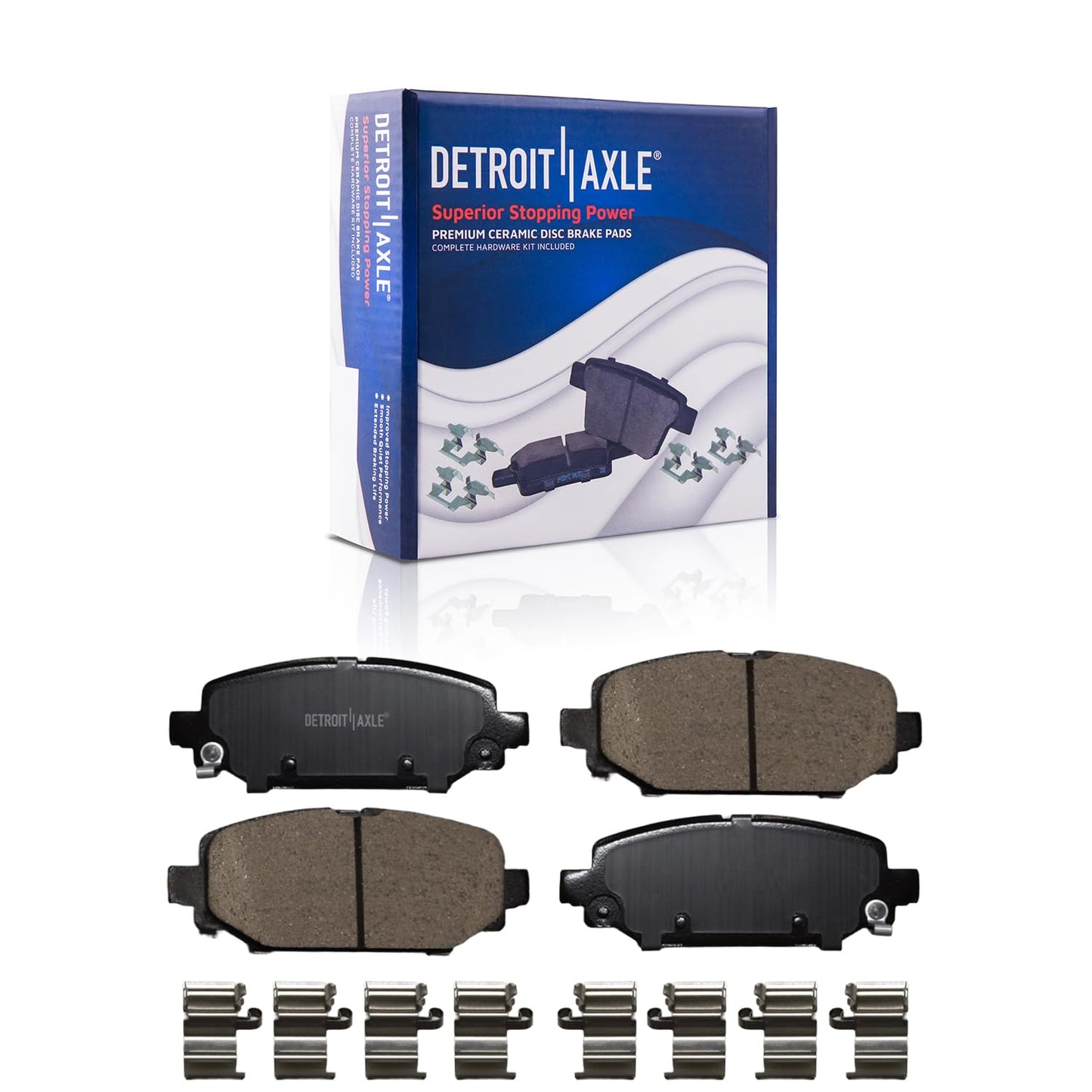 Detroit Axle - Front Brake Kit for Chrysler 300 Dodge Challenger Charger Magnum Replacement Disc Brakes Rotors and Ceramic Brake Pads : 12.6" inch Rotor