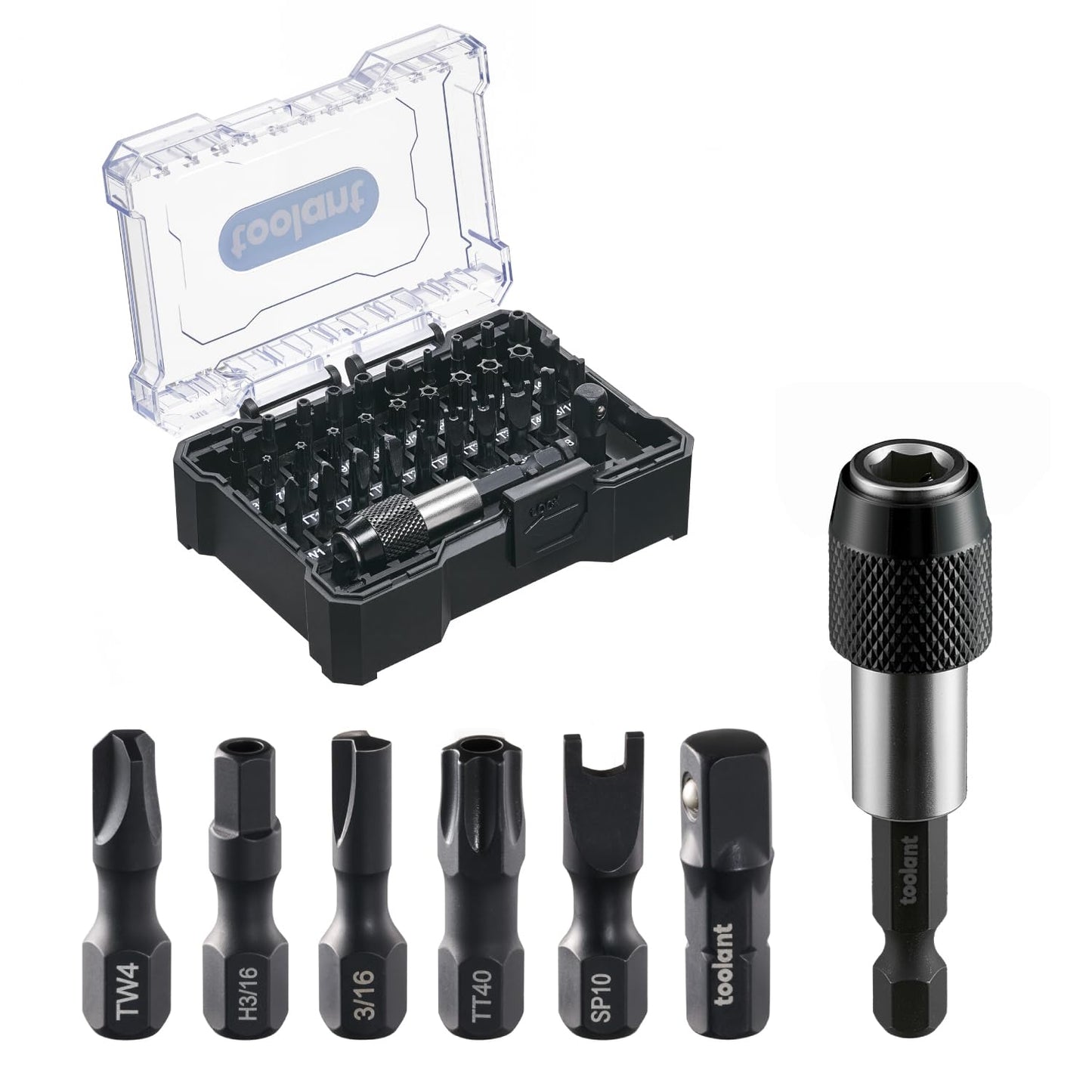 toolant Triangle Screwdriver Set,S2 Steel Triangle Bit Set(2" long Magnetic Heads),1/4 Hex-Shank Tamper-Proof Security Bit Set,Sizes: TA12,TA14,TA16,TA18,TA20,TA23,TA25,TA27 (x2),TA30