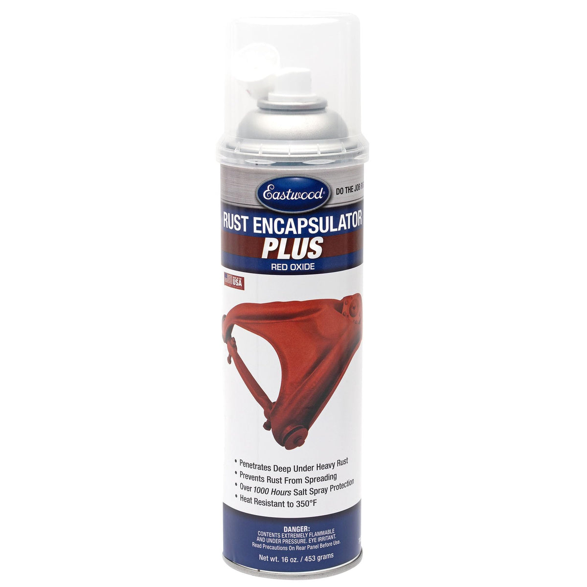 Eastwood Matte Black Rust Encapsulator Plus | Long Lasting Durable Finish 1 Coat Automotive Maximum Rust Protection | Heat Resistance up to 350 Degrees F | 16 oz. Aerosol | 1 Pack