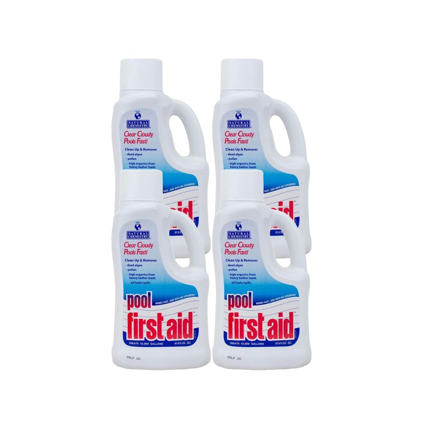 Natural Chemistry First Aid Swimming Pool Enzyme, 2 Liter, Single Pack | Clear Cloudy Pools Fast, Frees Clogged Filters, Compatible with All Sanitizing Systems