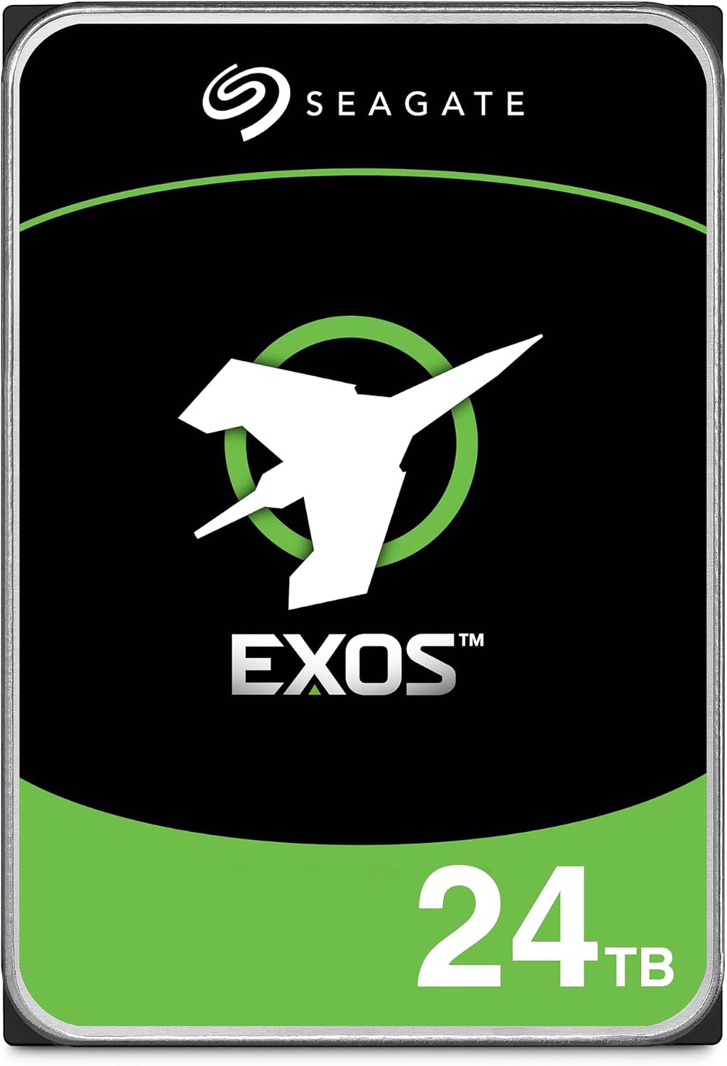 Seagate Exos X24 24TB Enterprise Hard Drive HDD SATA 6Gb/s 512MB Cache 7200 RPM 512e CMR Helium Sealed 3.5in Hard Drive ST24000NM000H