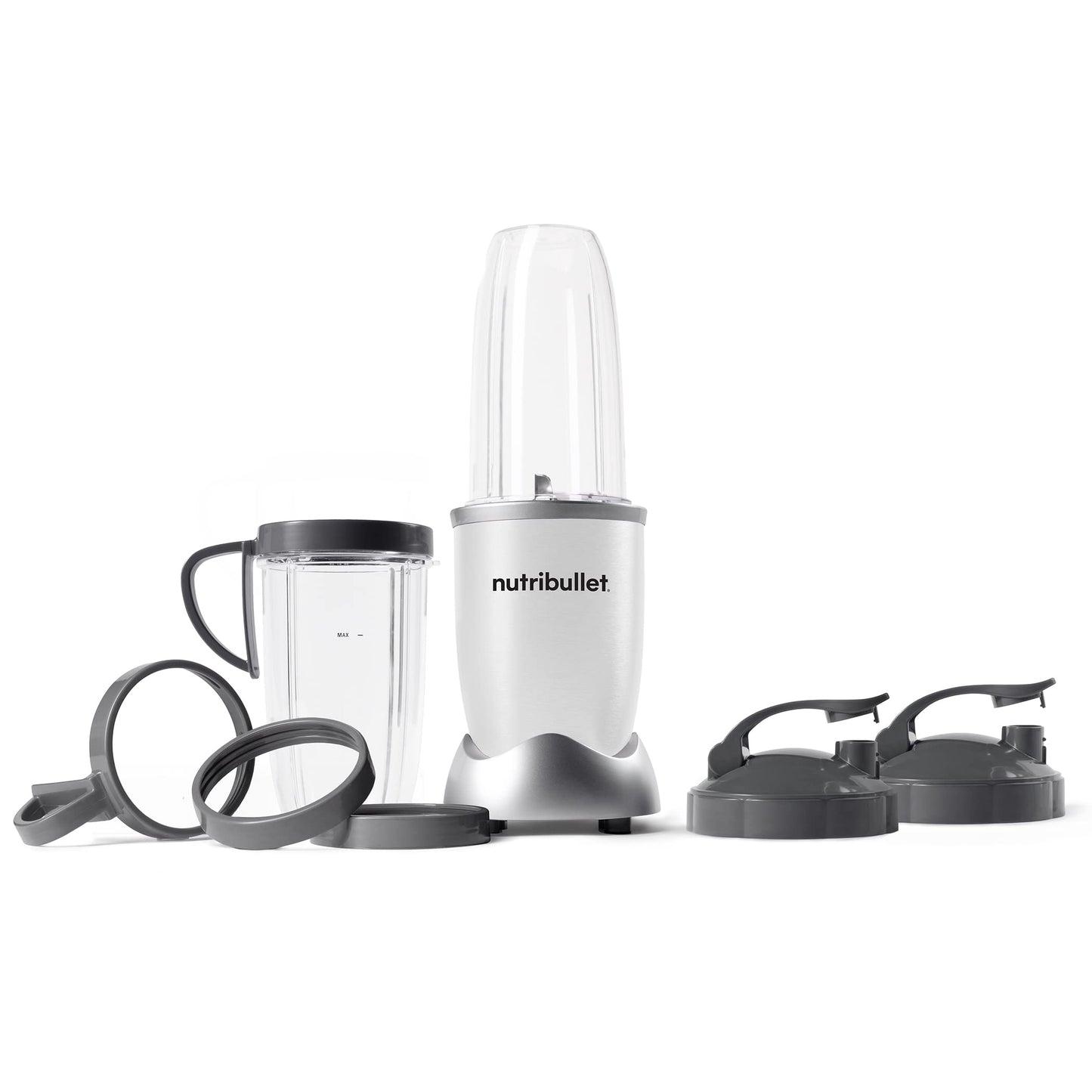 Nutribullet Personal Blender, Shakes, Smoothies, Food Prep, and Frozen Blending, 24 Ounces, 600 Watt, Dark Gray, NBR-0601WM