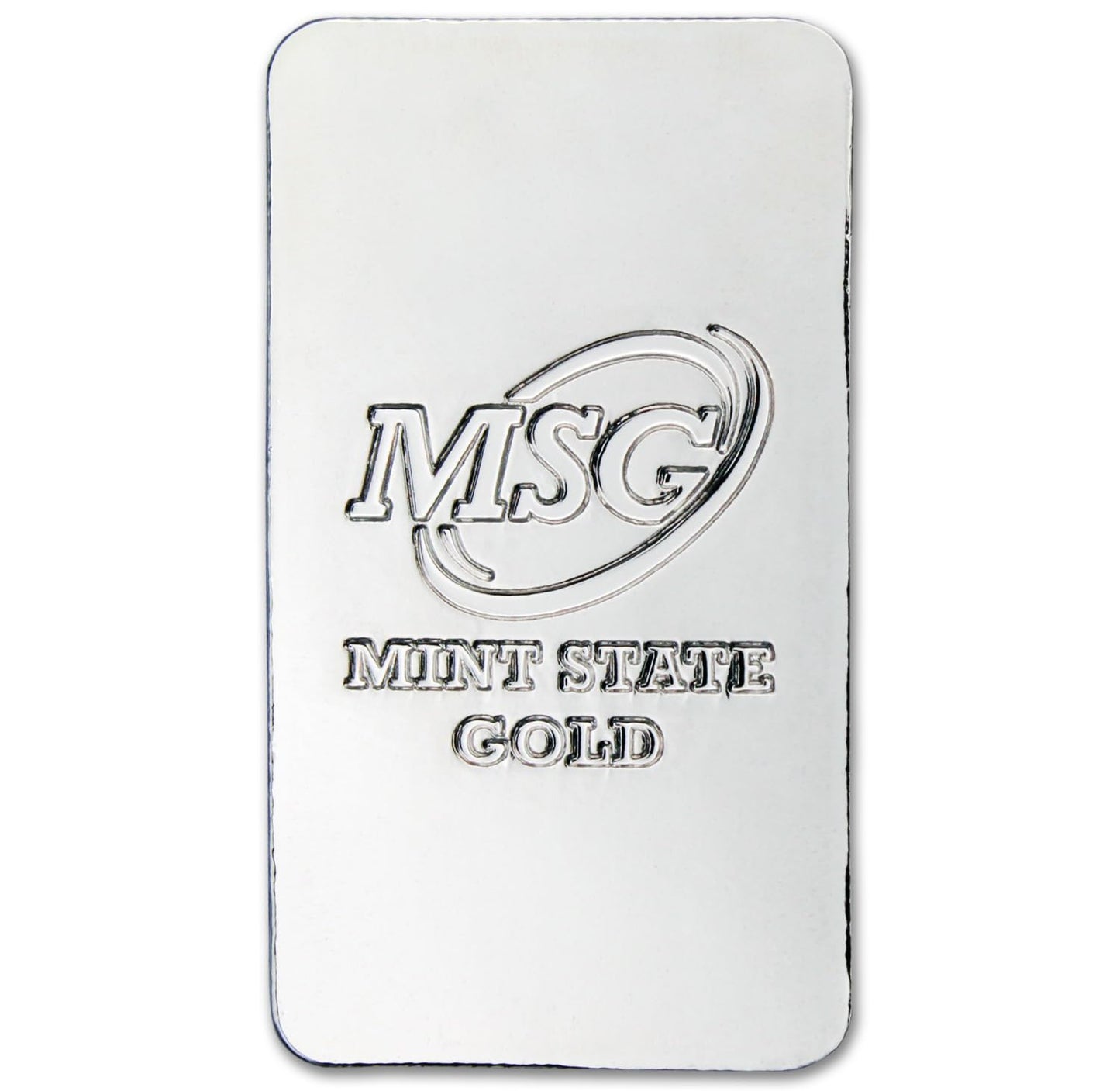 1 oz Silver Plated Bar (Flat Style) .999 Pure Paperweight - Element Design with Certificate of Authenticity