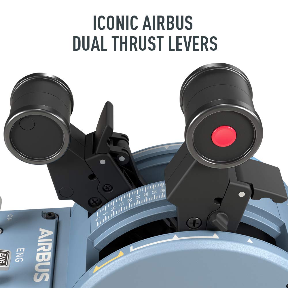 Thrustmaster TCA Sidestick Airbus Edition Flight Sim Joystick - PC | A320 1:1 replica, drift-free magnetic sensor, 17 mappable action buttons, built-in throttle, thrust reverser, Hall sensor