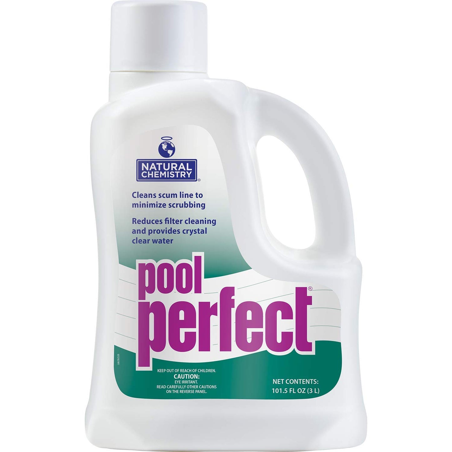 Natural Chemistry Pool Perfect, 3 Liter, Single Pack | Reduce Scum Lines and Filters Cleanings, Ensures Crystal Clear Water, Compatible with All Sanitizing Systems