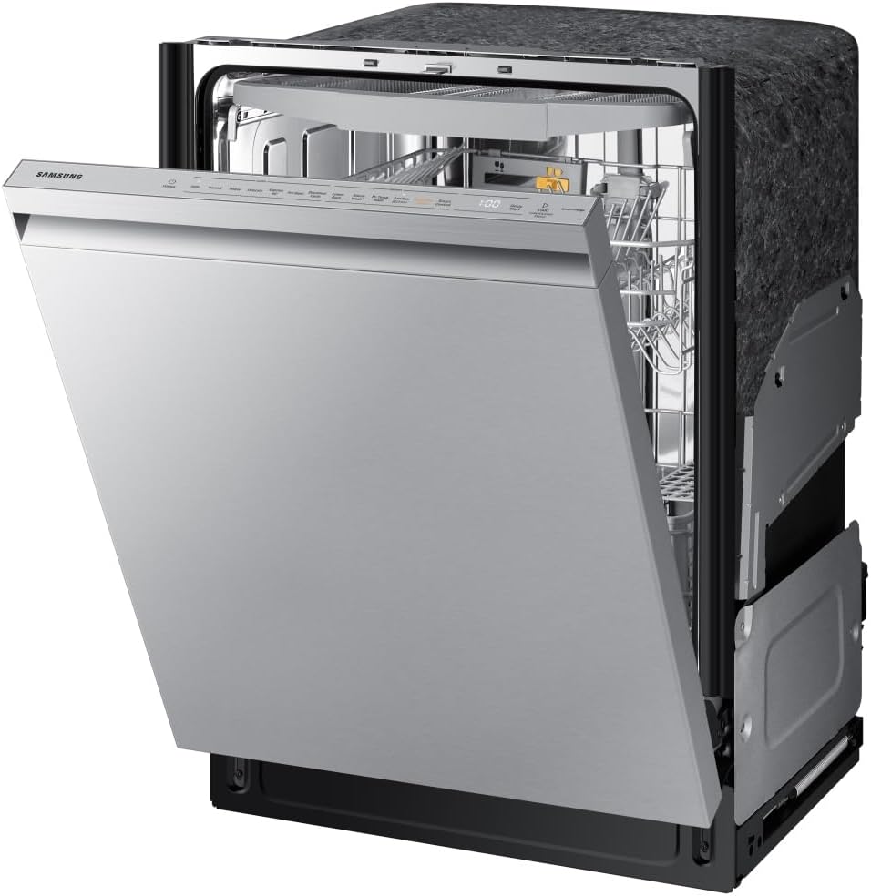 Samsung Bespoke Smart 42 dBA Dishwasher with 3rd Rack and StormWash+, Stainless Steel, DW80B7070US/AA