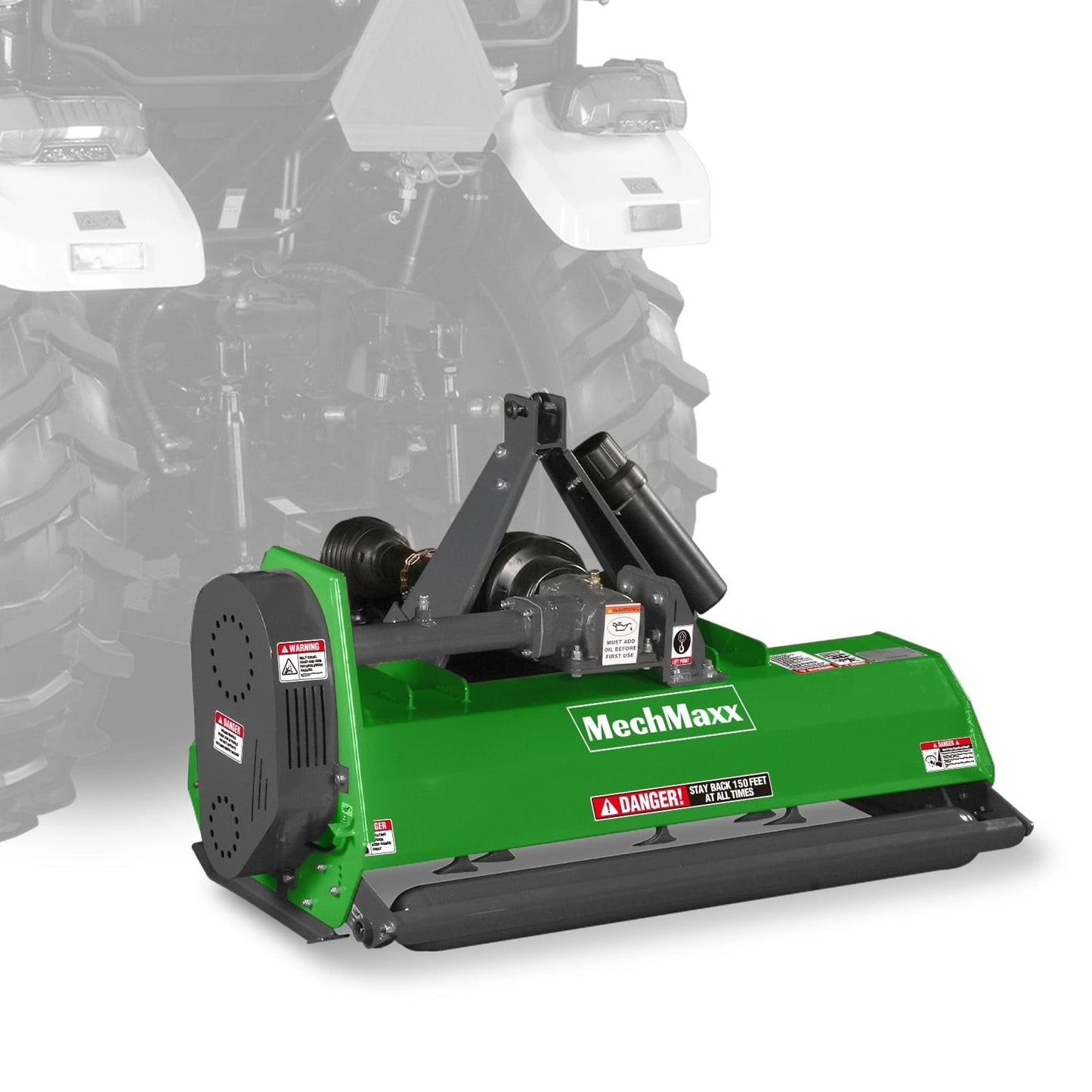MechMaxx 60'' inch PTO Powered 3 Point Standard Duty Flail Mower for 15-35hp Tractor, NOT Suitable for Quick Hitch, Model EFS60 Orange