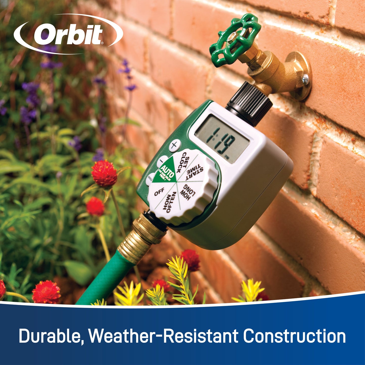 1-Outlet Programmable Hose Faucet Timer | Retail Packaging | 62061