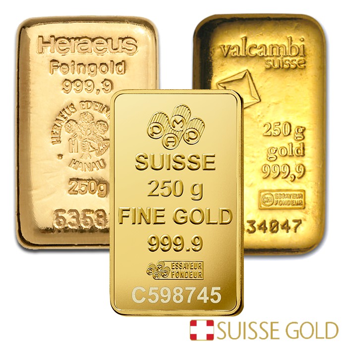 250 Gram Gold Bar 999 Fine Investment Grade Bullion 8.038 Oz