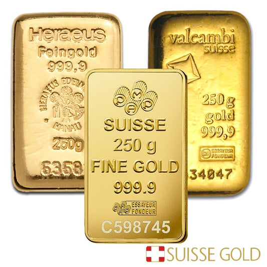 250 Gram Gold Bar 999 Fine Investment Grade Bullion 8.038 Oz